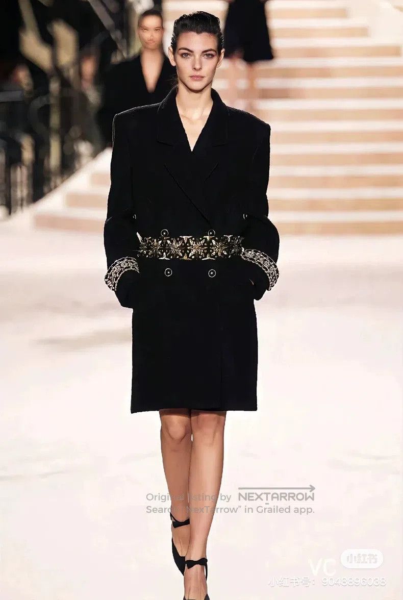 Chanel Chanel Kangpeng Street Series Black Heavy Industry Coat Size XXS / US 00 / IT 34 - 8 Thumbnail