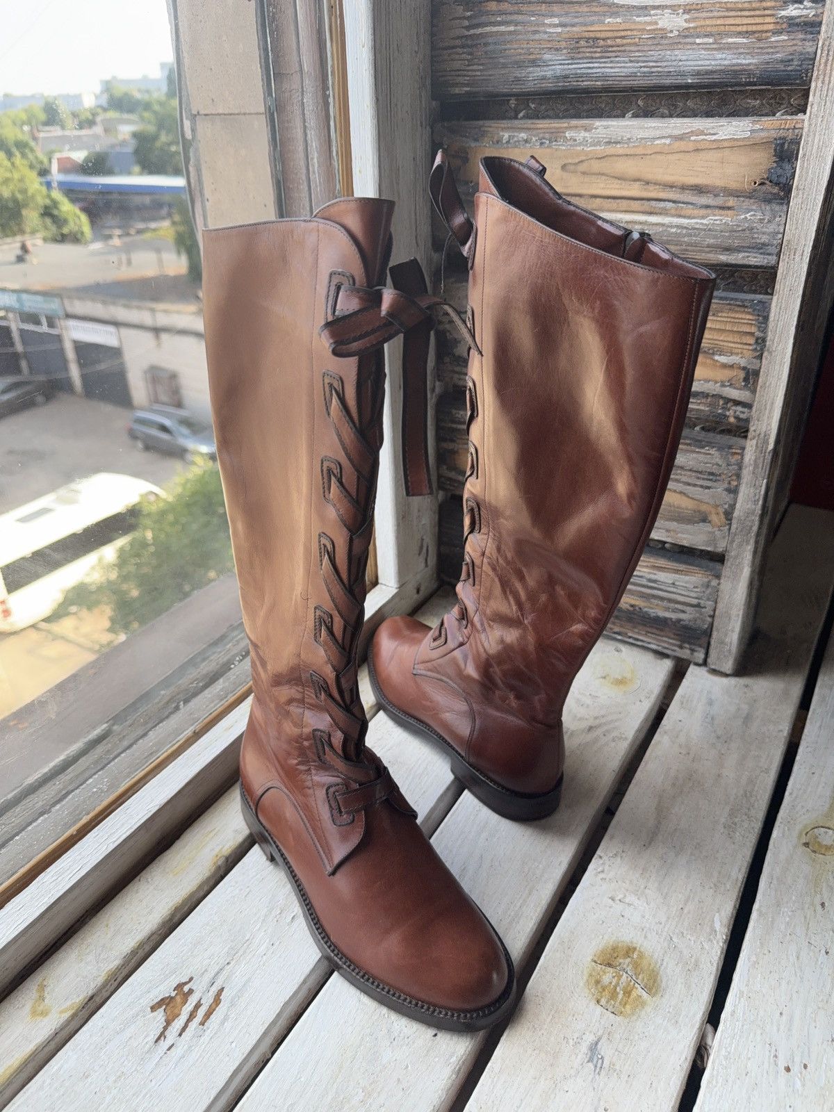 Bally Luxury 00s Bally Vintage Cowgirl Western High Boots 36 1/2 Size US 6 / IT 36 - 2 Thumbnail