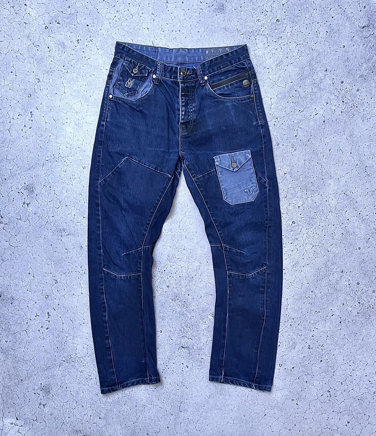 Evisu × Japanese Brand Vintage VOl Jeans Evisu Style Distressed Denim Japan Y2K Size US 32 / EU 48 - 2 Thumbnail