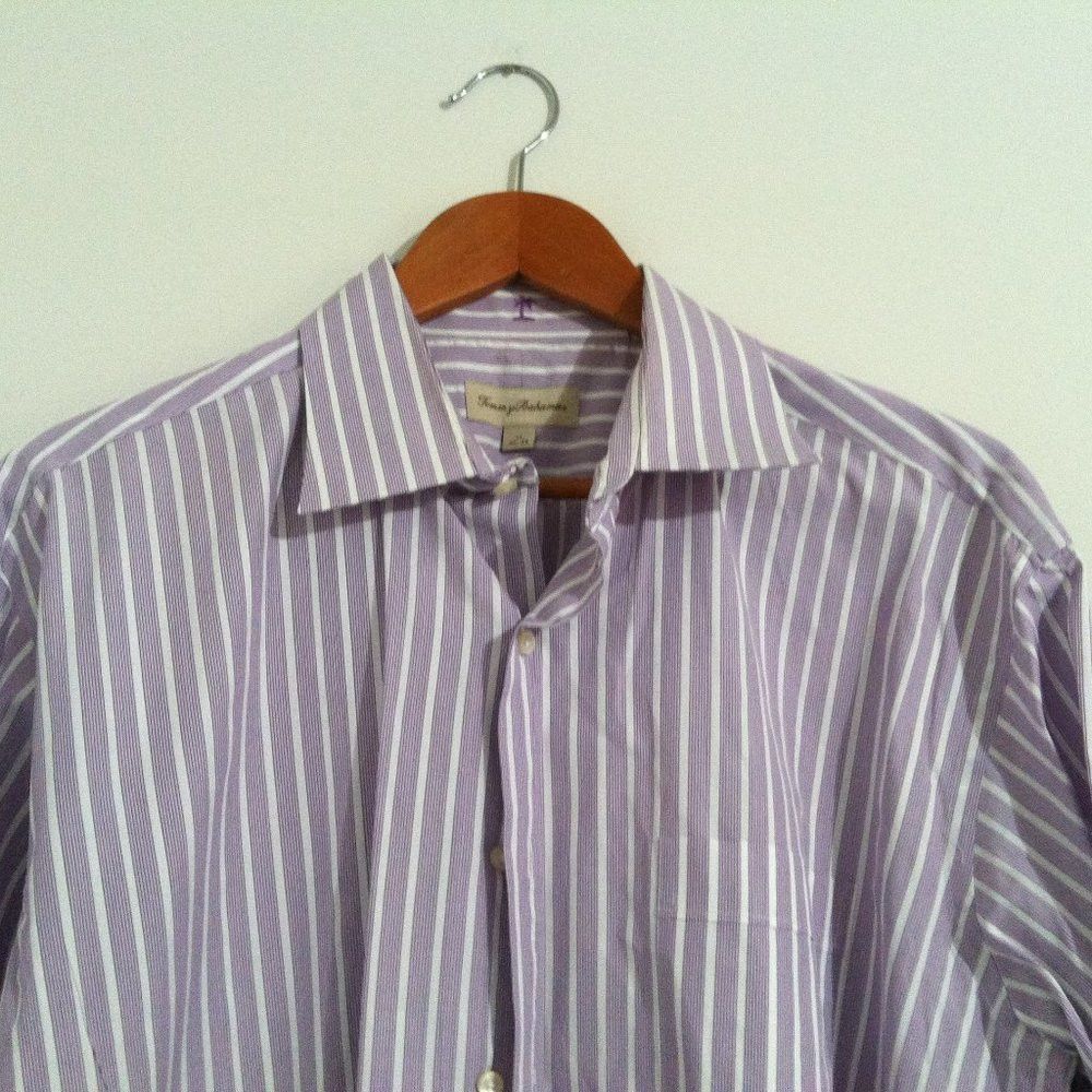 Tommy Bahama TOMMY BAHAMA MENS COTTON BUTTON DOWN CASUAL SHIRT 17/32-33 Size US XL / EU 56 / 4 - 1 Thumbnail