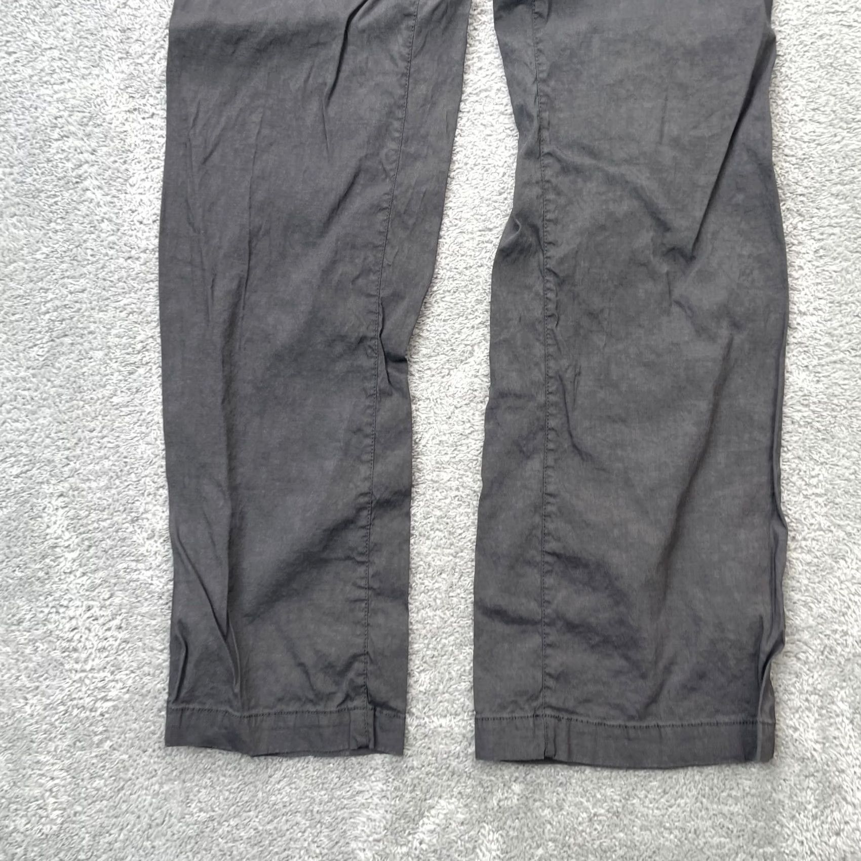 Eileen Fisher Eileen Fisher Pants Womens 6 Black Viscose Spandex Linen Straight Leg Casual Dressy City 30 in Inseam Mens? Size 28" / US 6 / IT 42 - 5 Thumbnail