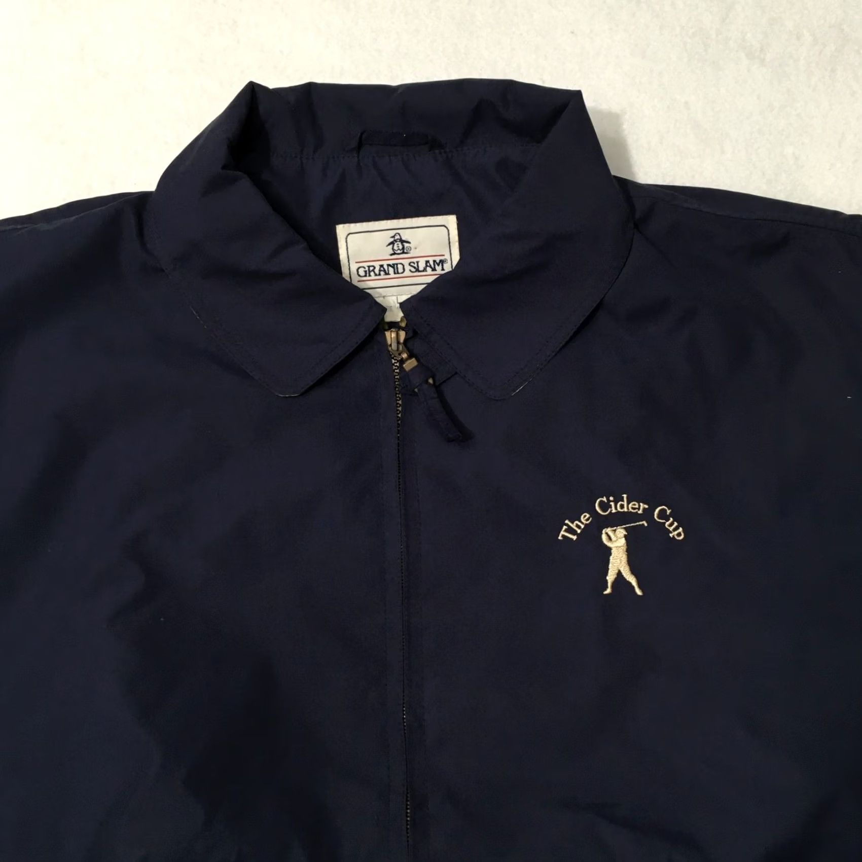 Vintage Grand Slam Jacket Windbreaker Pullover GOLF GAME Mens Large BLUE Zip Size US L / EU 52-54 / 3 - 2 Thumbnail