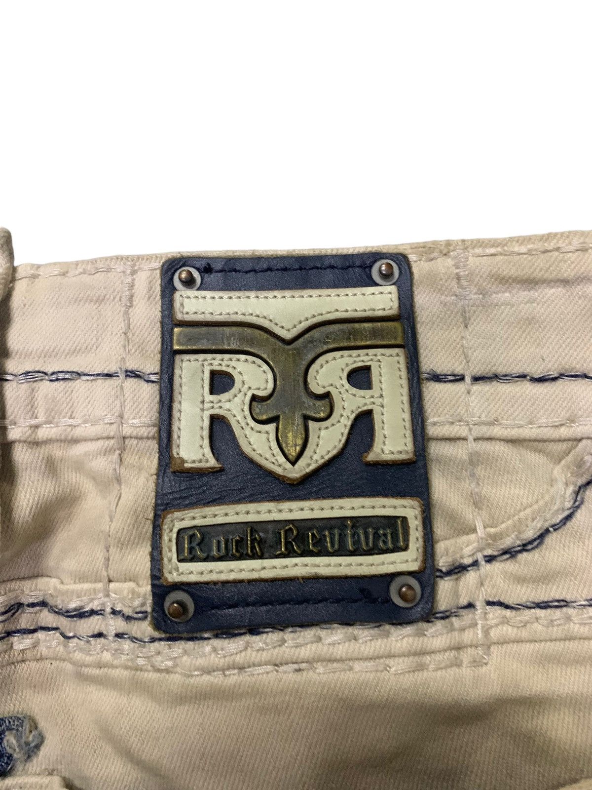 Japanese Brand × Rock Revival Vintage Rock Revival Heavy Stitch Dagger Craft Tapered Jeans Size US 30 / EU 46 - 13 Thumbnail