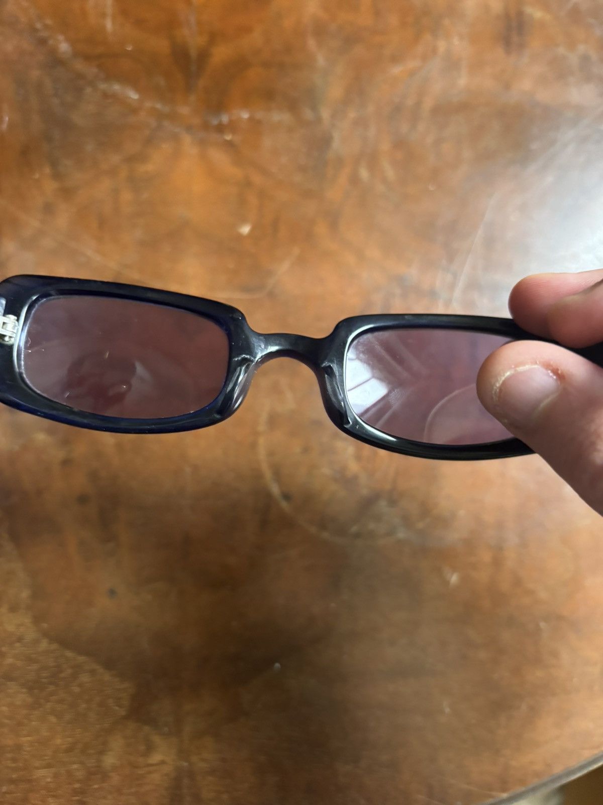 Matsuda 14603 Vintage Square Purple Lens Sunglasses (Blue) Size ONE SIZE - 6 Thumbnail
