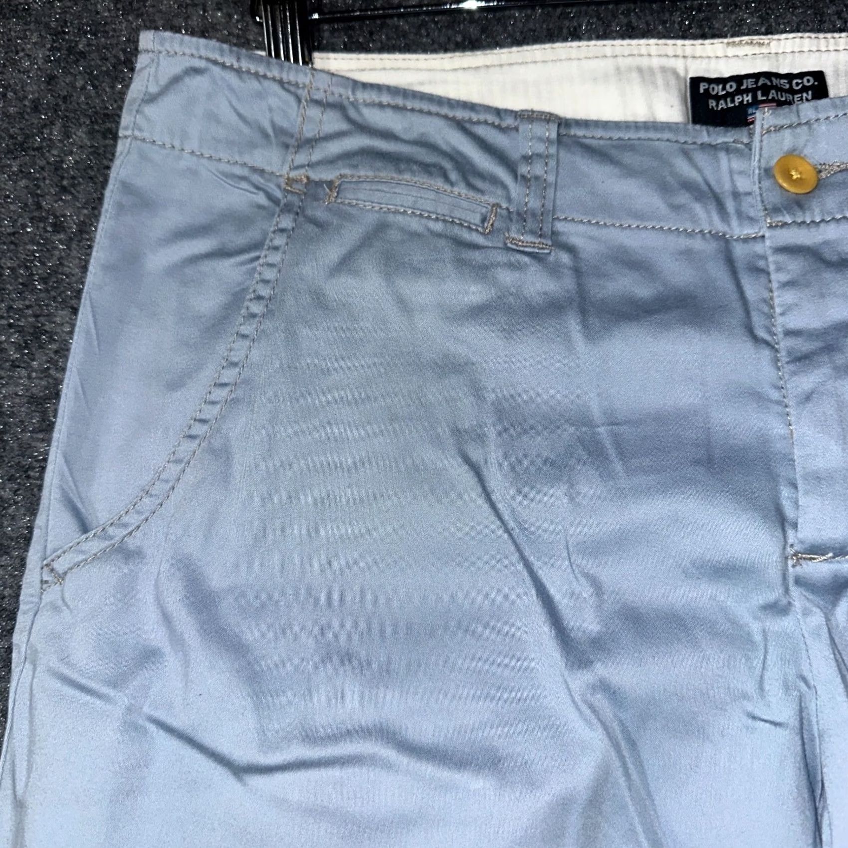 Polo Ralph Lauren Polo Jeans Co Ralph Lauren Pants Womens 8 Blue Cotton Stretch Crop Straight Size 30" / US 8 / IT 44 - 5 Thumbnail
