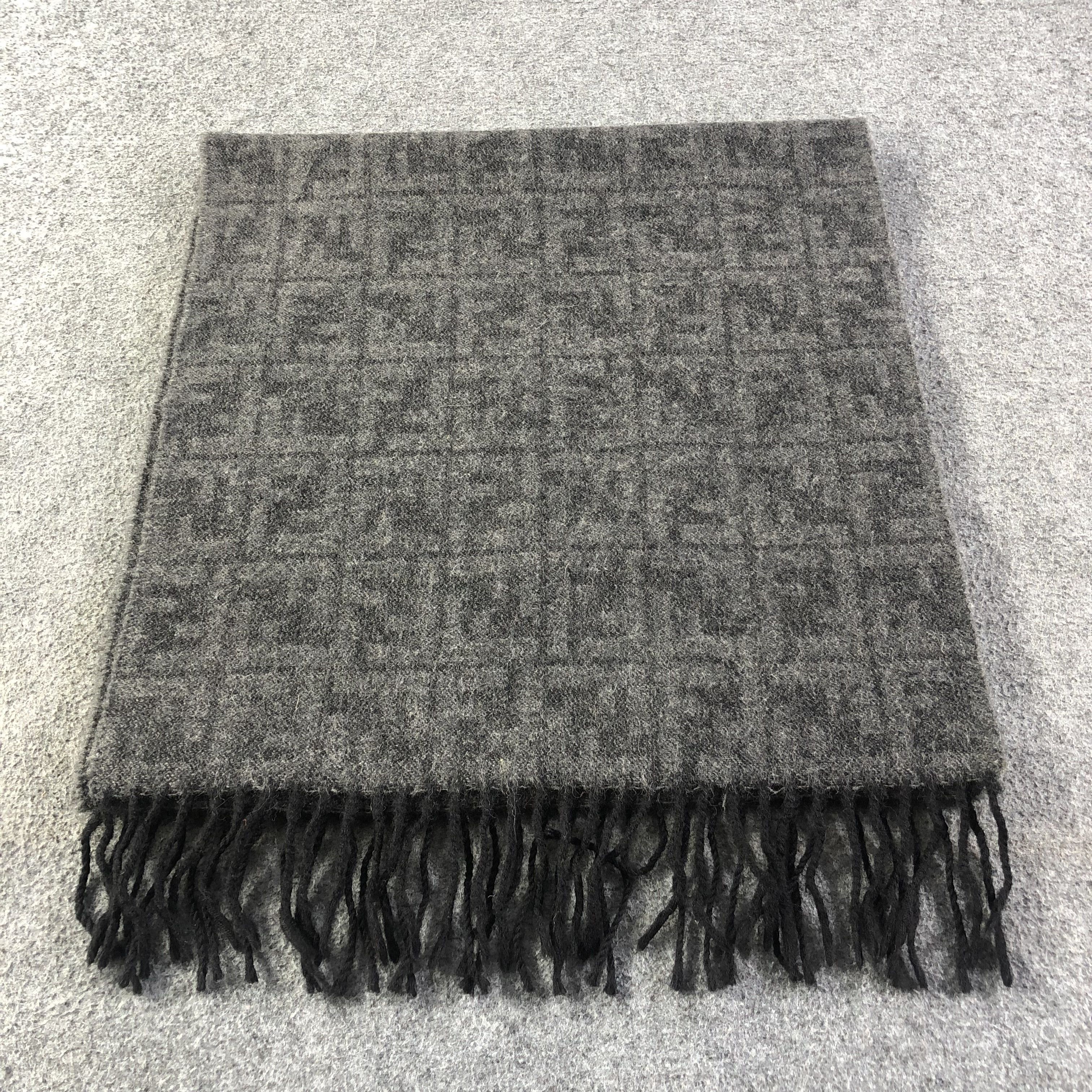 Fendi Fendi FF Monogram Wool Scarf Muffler V1139 Size ONE SIZE - 3 Thumbnail