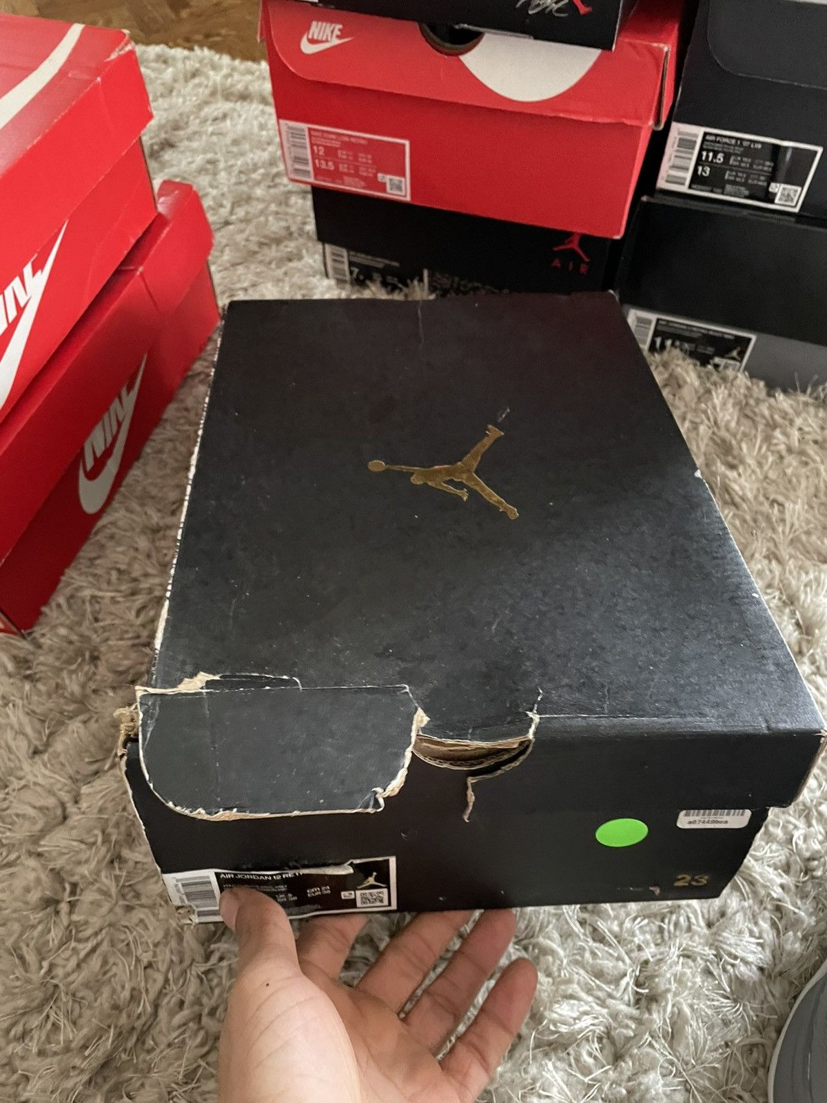 Jordan Brand Jordan 12 Stealth Grey Size US 7 / IT 37 - 12 Thumbnail