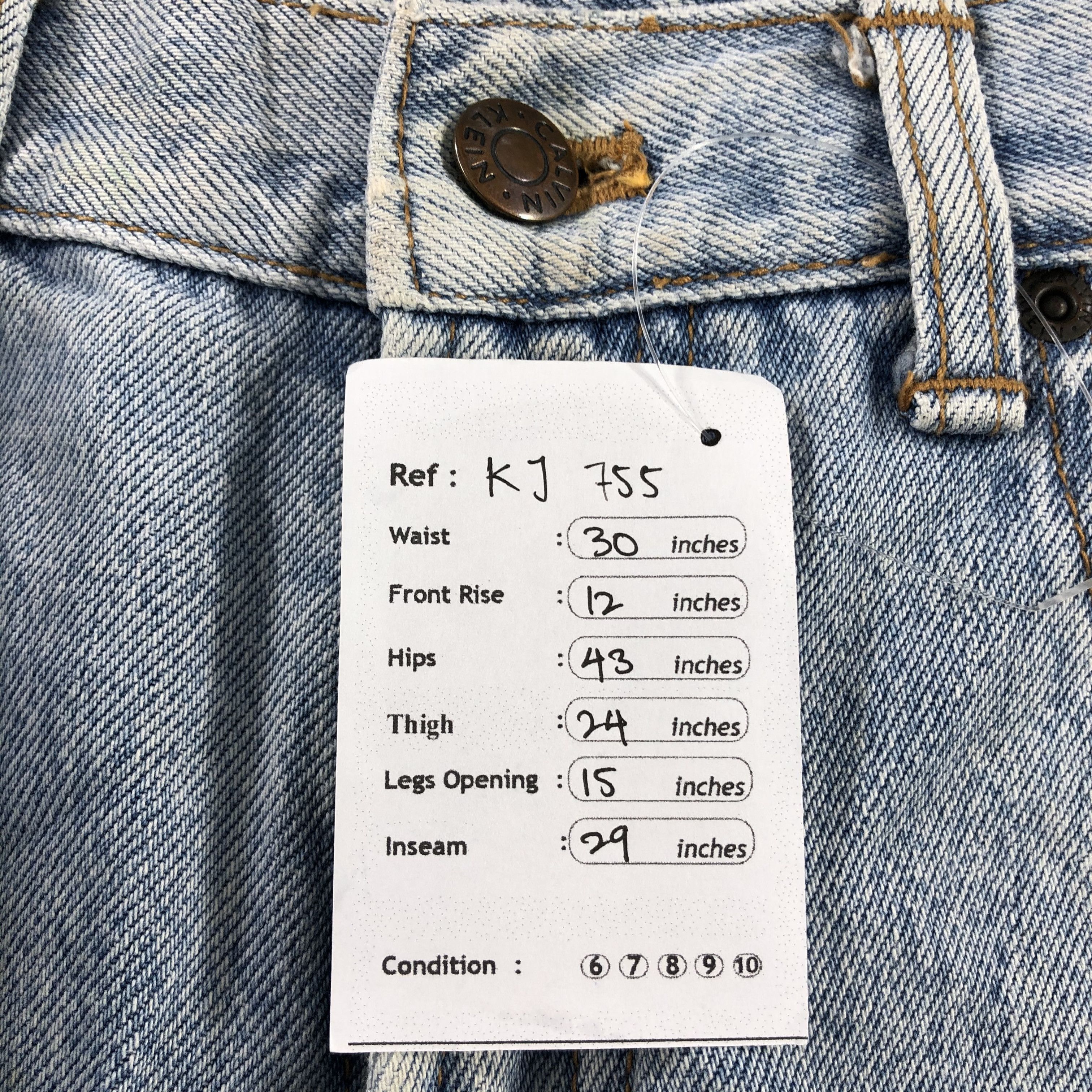Calvin Klein Vintage Calvin Klein Jeans Medium Wash Denim KJ755 Size US 30 / EU 46 - 14 Thumbnail