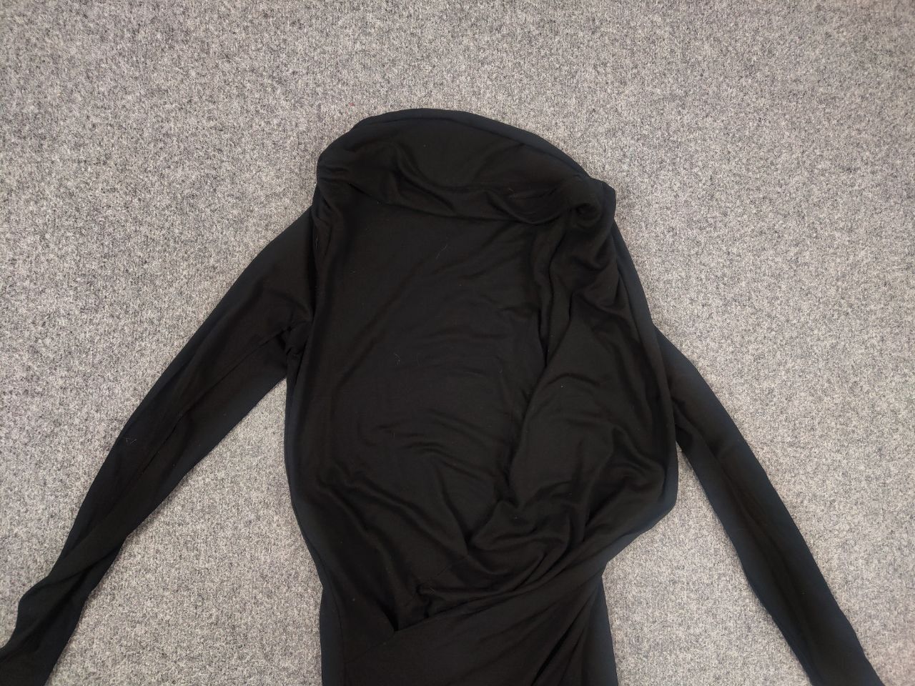 Ann Demeulemeester Ann Demeulemeester Wool Long Sleeve asymmetrical Slim Dress Size L / US 10 / IT 46 - 12 Thumbnail