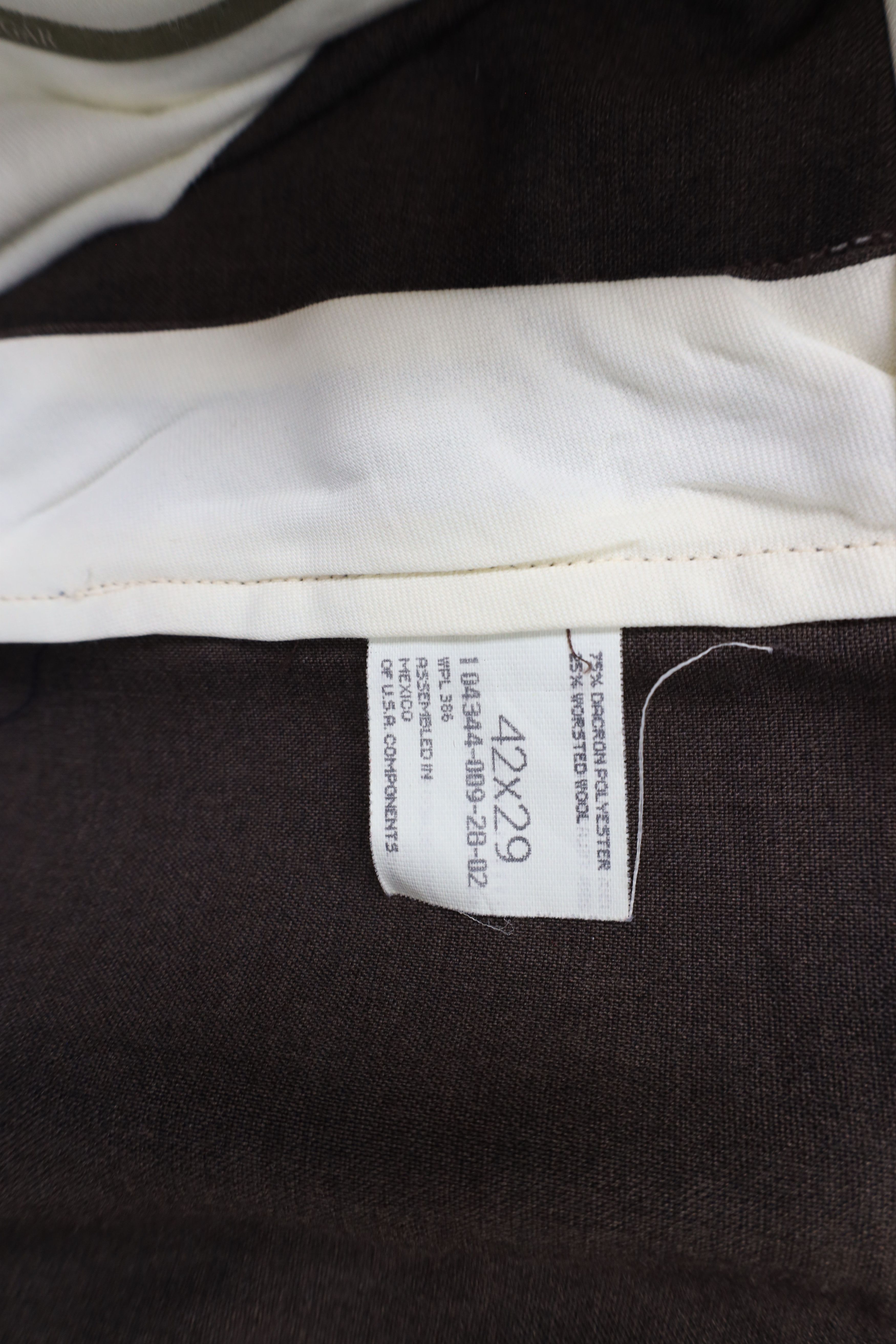 Vintage Vintage 90s Streetwear Worsted Wide Leg Chino Pants Brown Size US 42 / EU 58 - 10 Thumbnail
