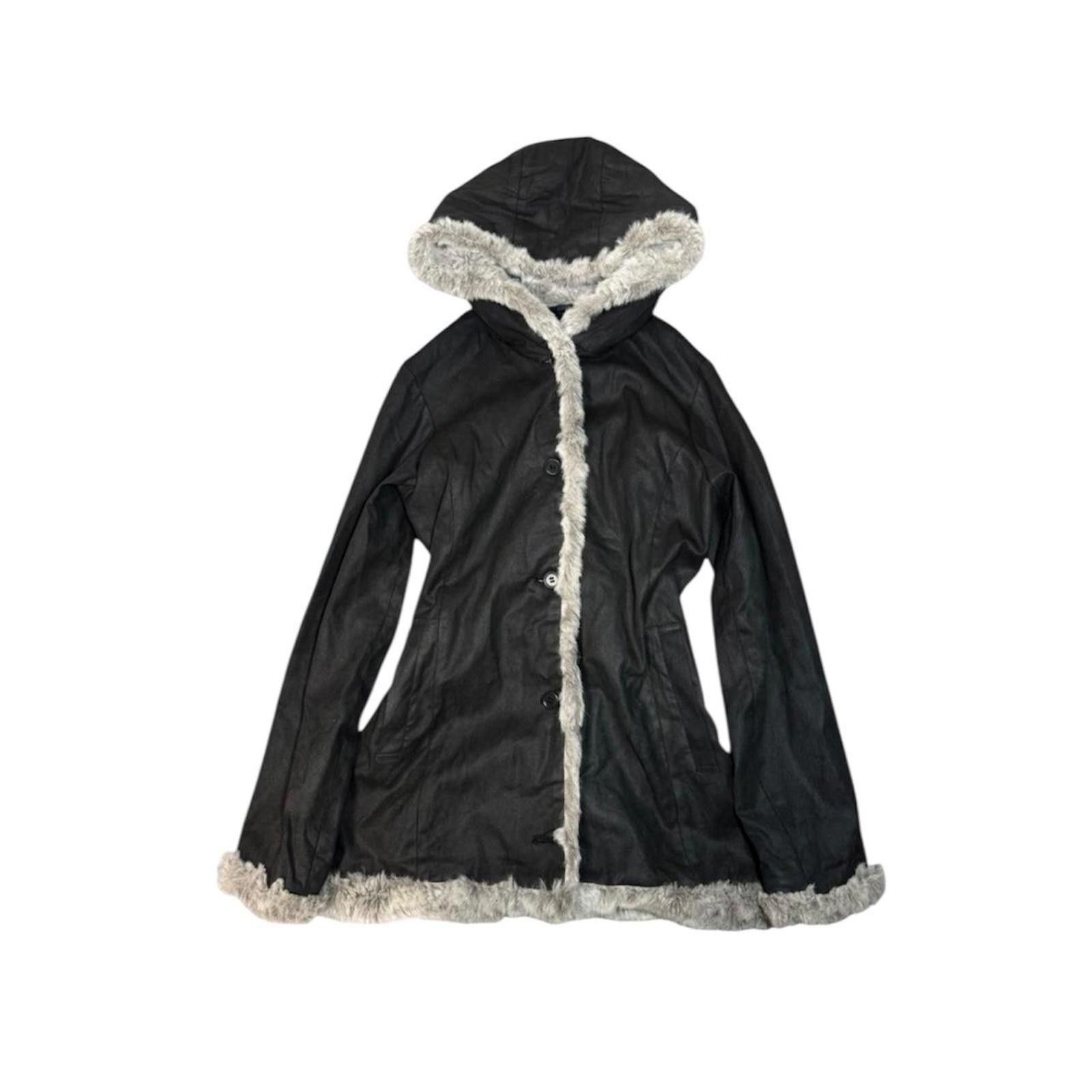 Other Leather with fur whimsy goth penny lane style coat jacket Size XS / US 0-2 / IT 36-38 - 2 Thumbnail