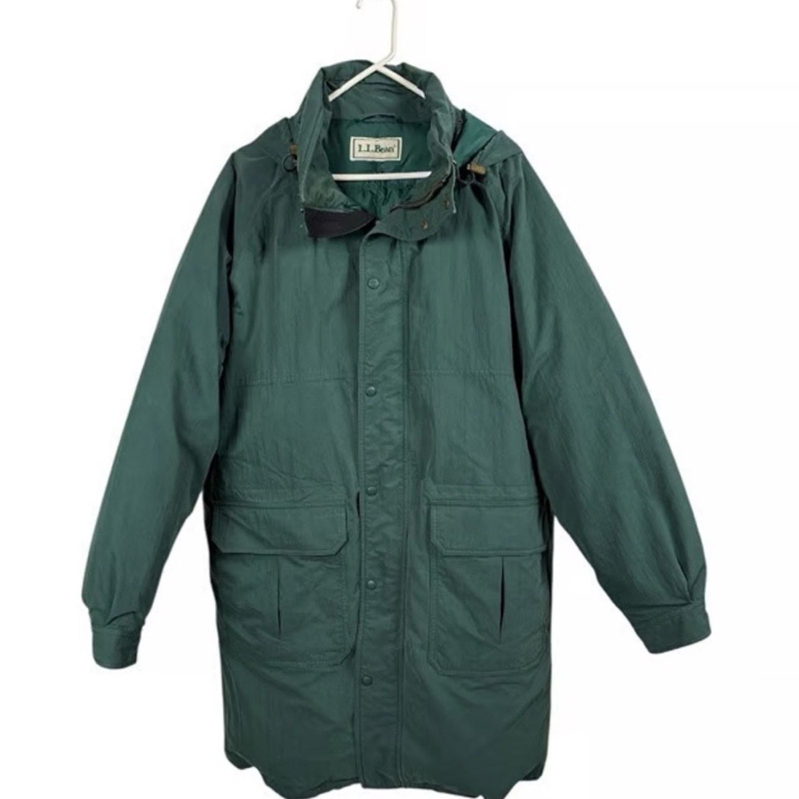 L.L. Bean Men’s L.L. Bean Goose Down Men's Olive Long Puffer Coat Size US L / EU 52-54 / 3 - 1 Thumbnail