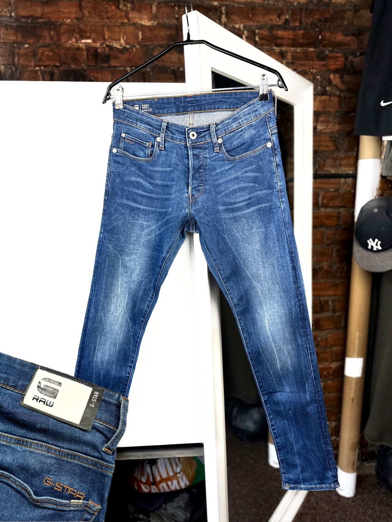 G-Star Men’s Jeans G-Star Raw 3301 Super Slim Dark Blue Size: 30/30 Size US 30 / EU 46 - 1 Thumbnail