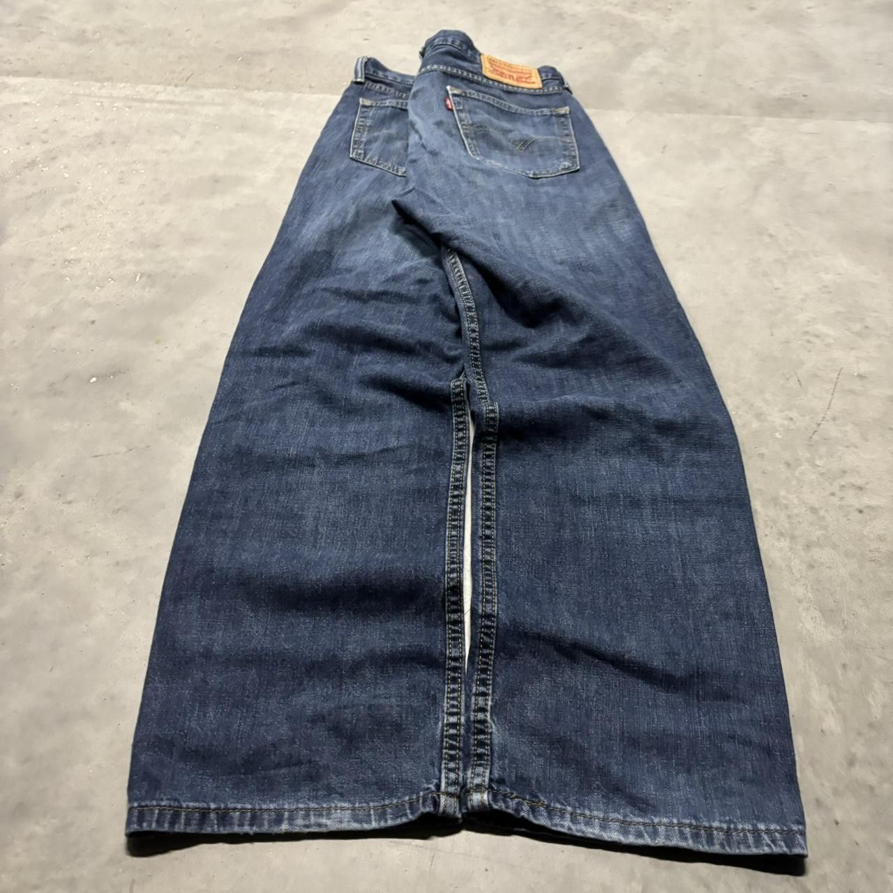 Levi's × Vintage Crazy Vintage Y2K/2000s Grunge Levis Dark Wash Denim Jeans! Size US 34 / EU 50 - 4 Thumbnail