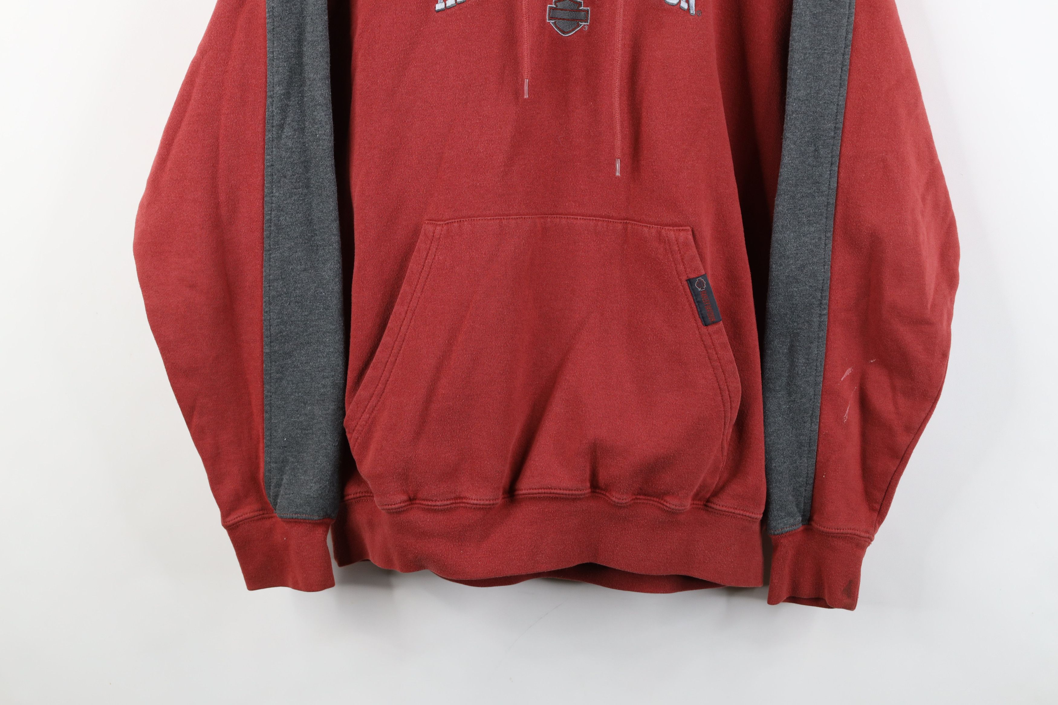 Harley Davidson Vintage Harley Davidson Spell Out Hoodie Sweatshirt Red Size US M / EU 48-50 / 2 - 3 Thumbnail