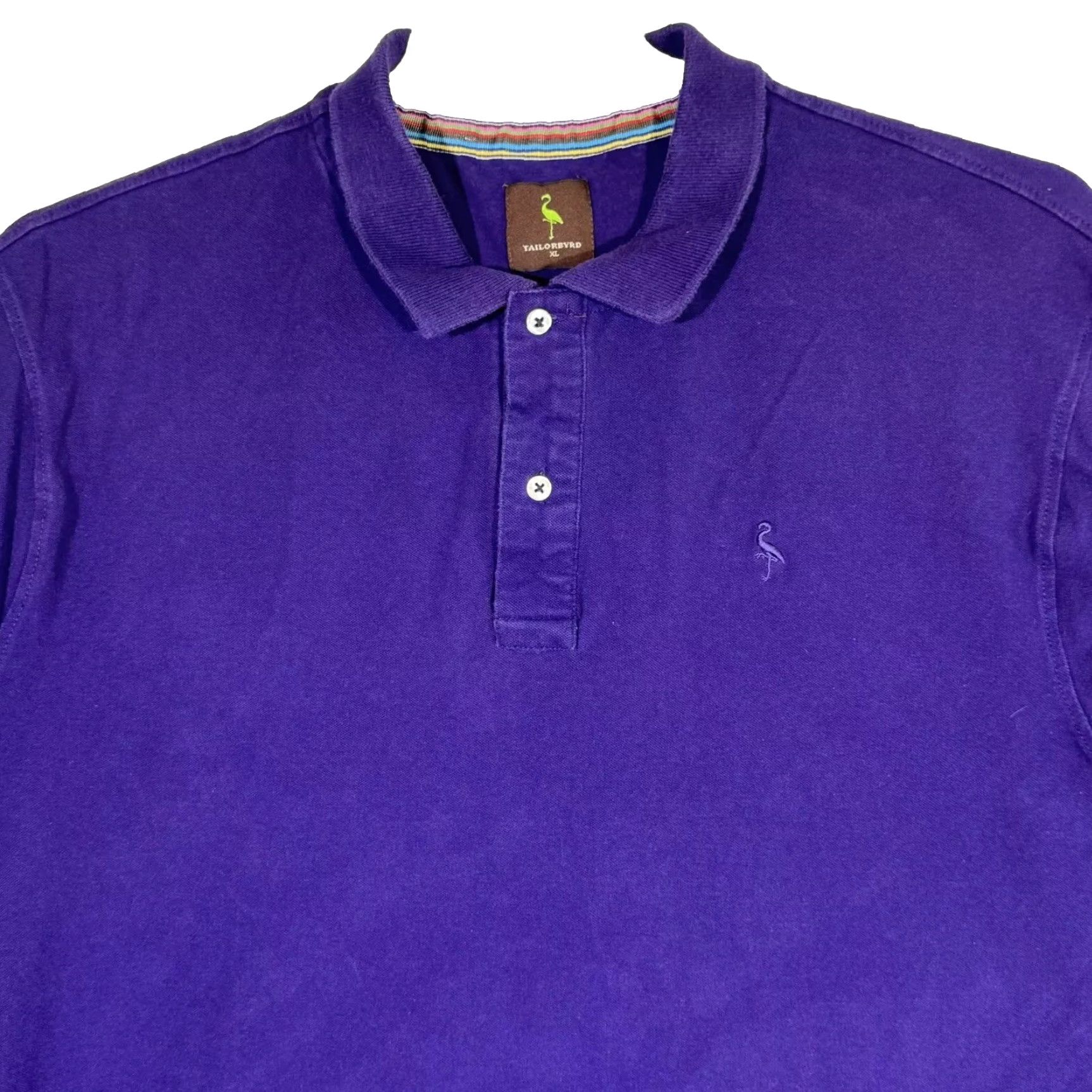 Tailorbyrd TailorByrd Polo Shirt XL Purple Cotton-Stretch Short Sleeve Collared Men’s Regular/Classic Golf Shirt Size US XL / EU 56 / 4 - 3 Thumbnail