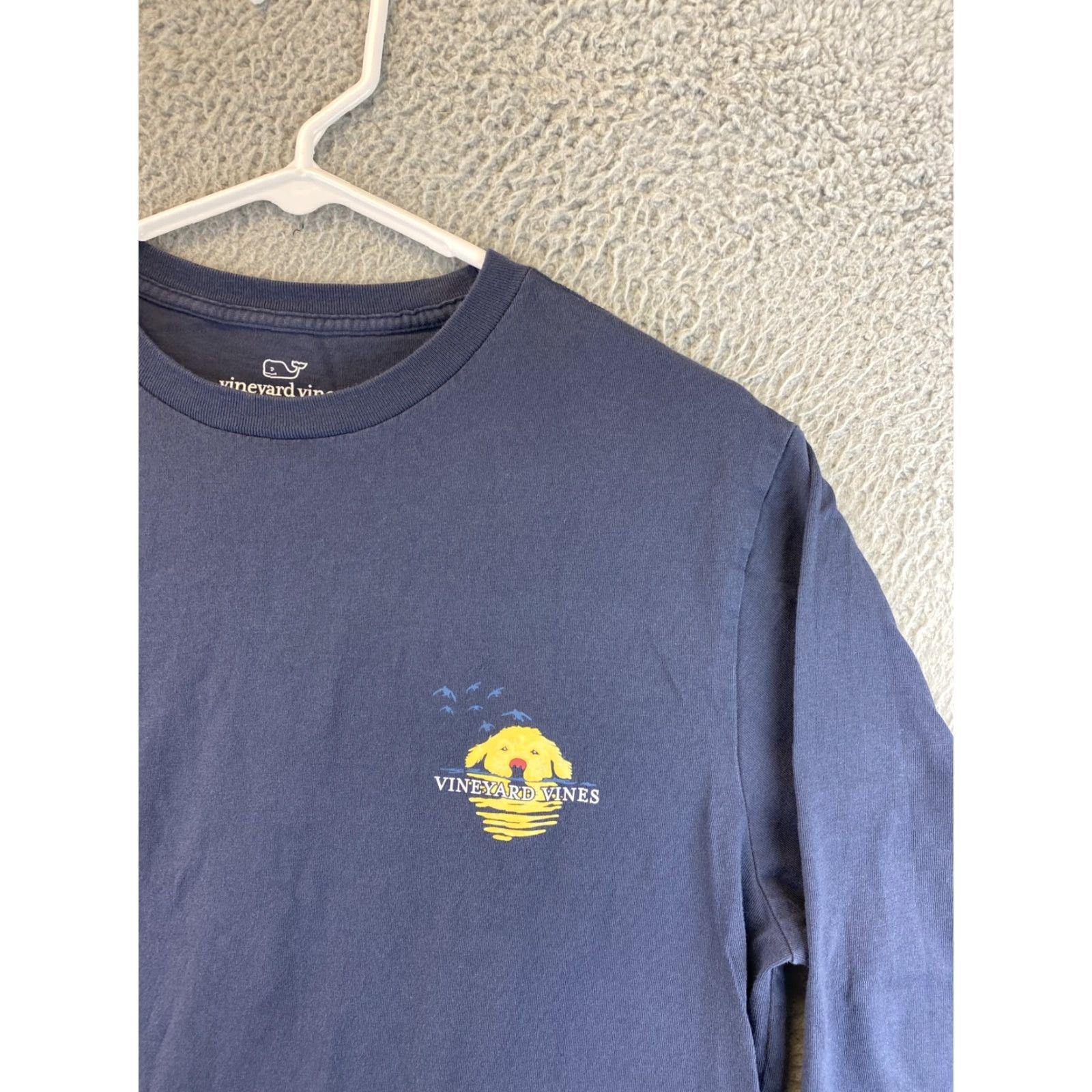 Vineyard Vines Vineyard Vines T Shirt Men Long Sleeve Blue Gray S / 90-54 | Whale Logo | Crew Neck | Cotton Knit | Pockets | Regular Fit Size US S / EU 44-46 / 1 - 2 Thumbnail