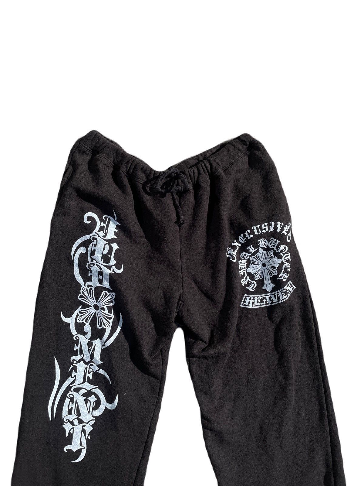 If Six Was Nine 2000s Japanese archive Vkei Gyaruo Cross Poem Sweat Pants Size US 30 / EU 46 - 5 Thumbnail
