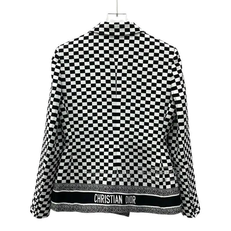 Dior Dior Checkered Cotton Women's Jacket . Size S / US 4 / IT 40 - 2 Thumbnail