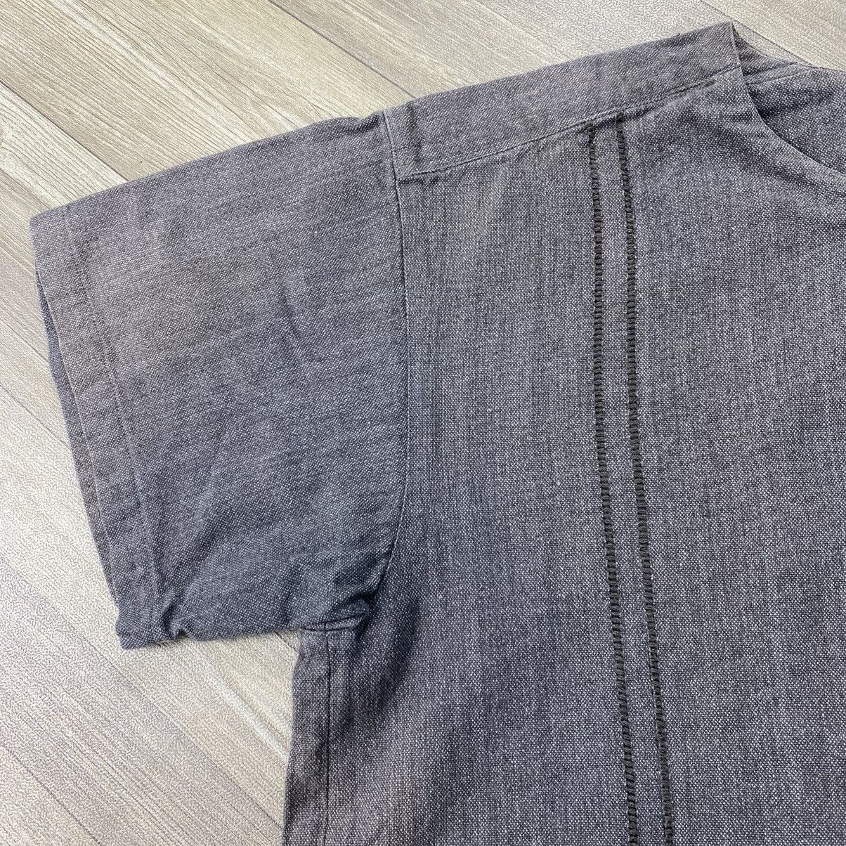 Issey Miyake 80s Vintage Issey Miyake Collarless Vertical Stitching Shirt Size US M / EU 48-50 / 2 - 6 Thumbnail