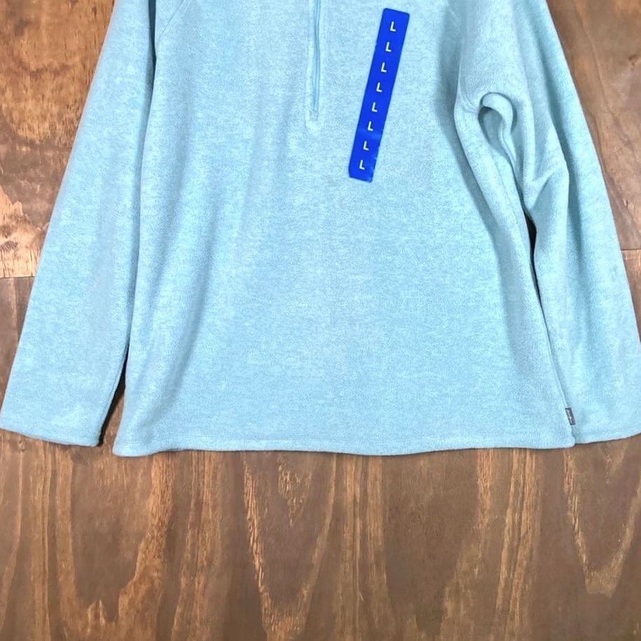 Eddie Bauer Eddie Bauer Womens Sweater Sea Blue Pullover Fleece 1/4 Zip Long Sleeve Large Size L / US 10 / IT 46 - 3 Thumbnail