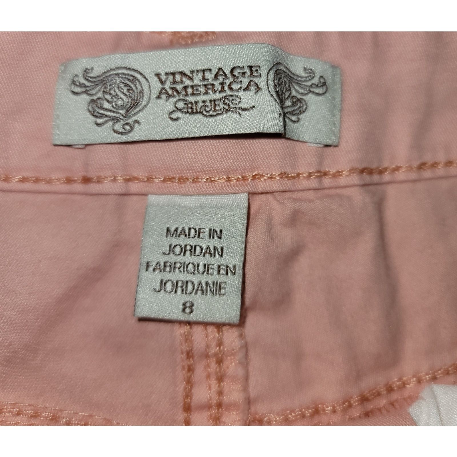Other Vintage America Blue Orange Peach Boyfriend Shorts 8 Size 30" / US 8 / IT 44 - 3 Thumbnail