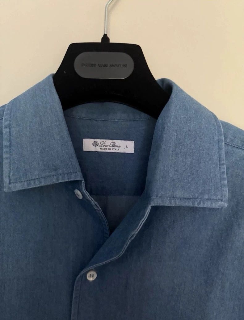Loro Piana LORO PIANA Denim shirt Size US L / EU 52-54 / 3 - 3 Thumbnail