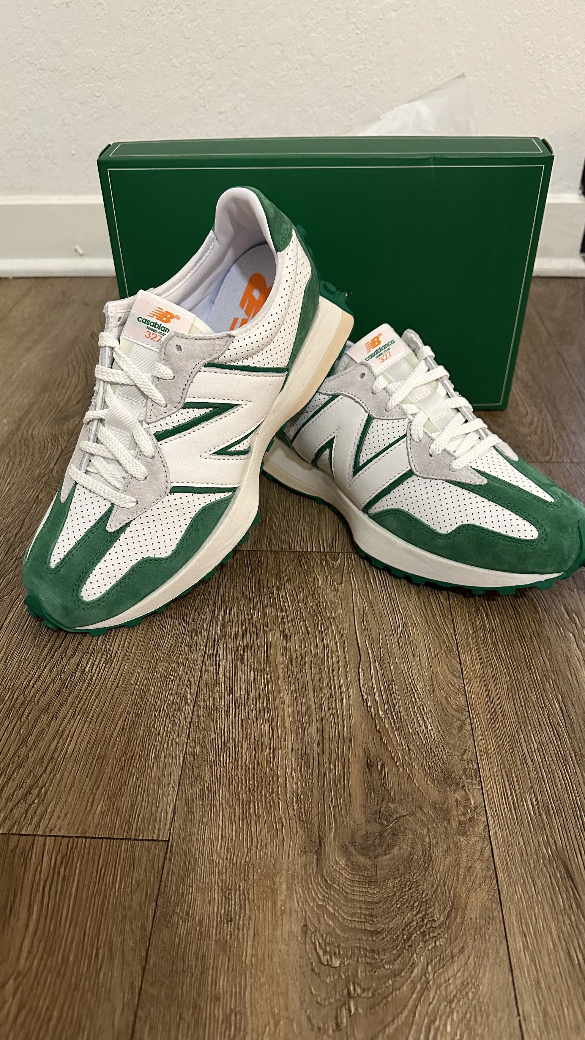 image of Casablanca X 327 Idealiste Shoes in White/Green, Men's (Size 10)