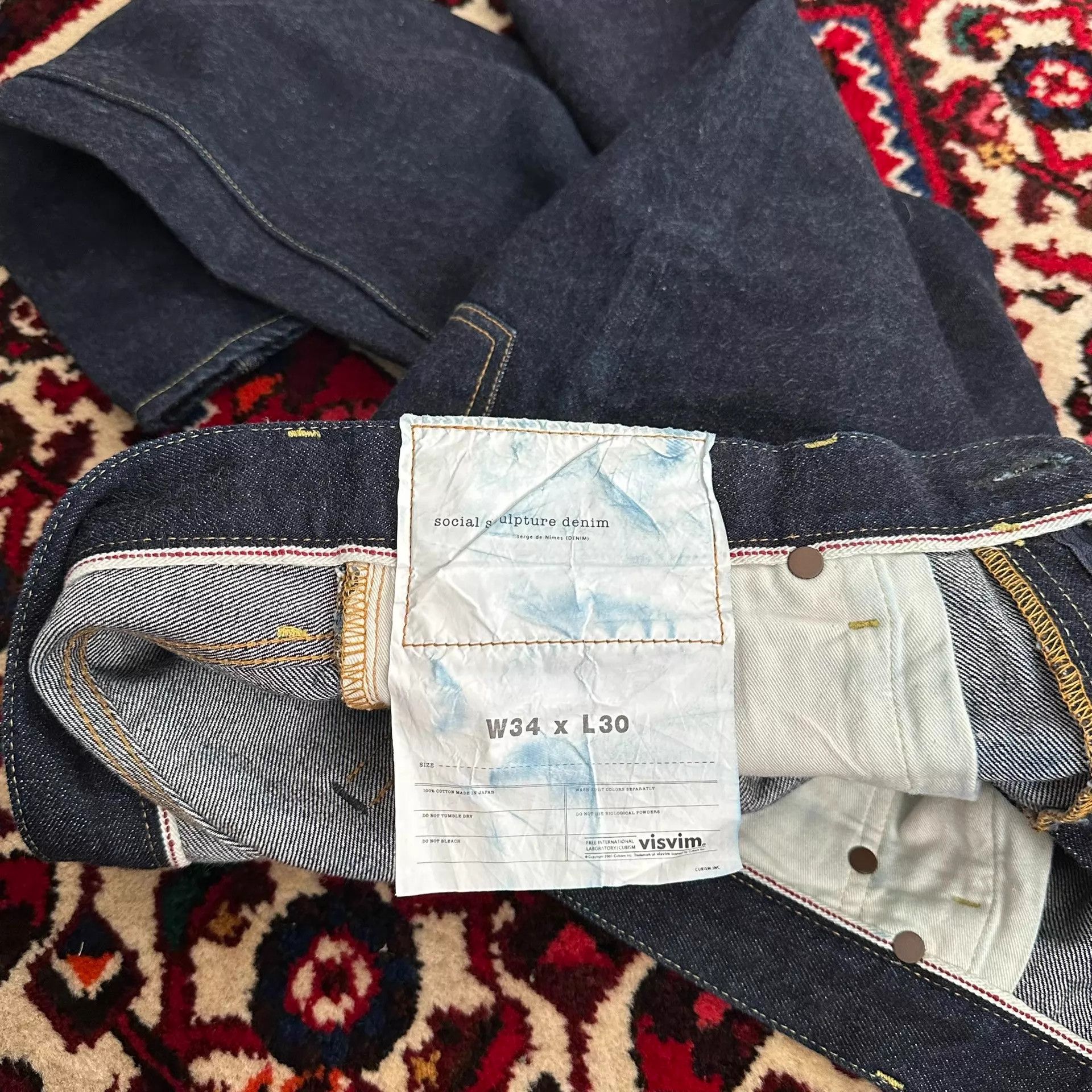 Visvim visvim 21AW 03 RAW Raw Denim Jeans W34L30 9.5-9.8/10 Size US 34 / EU 50 - 8 Thumbnail