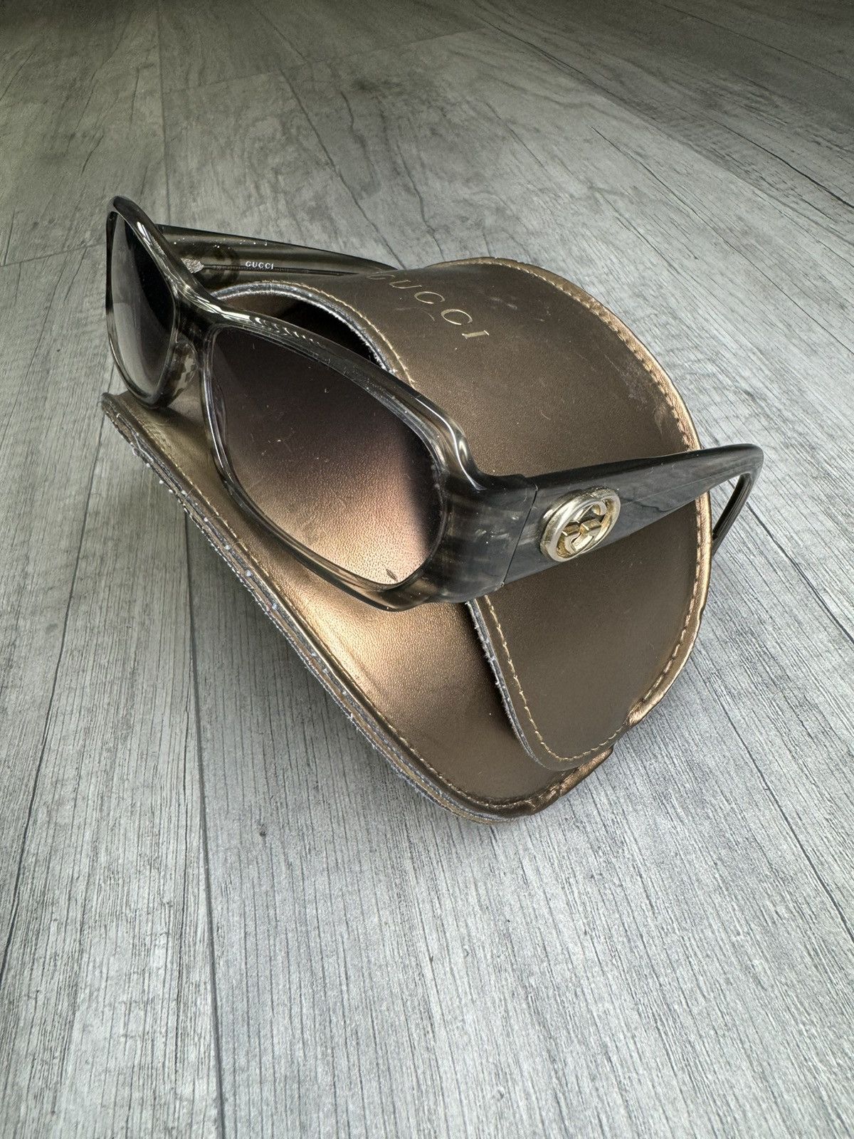 Gucci Gucci GG Logo transparent grey sunglasses - GG 2935/S Size ONE SIZE - 1 Thumbnail