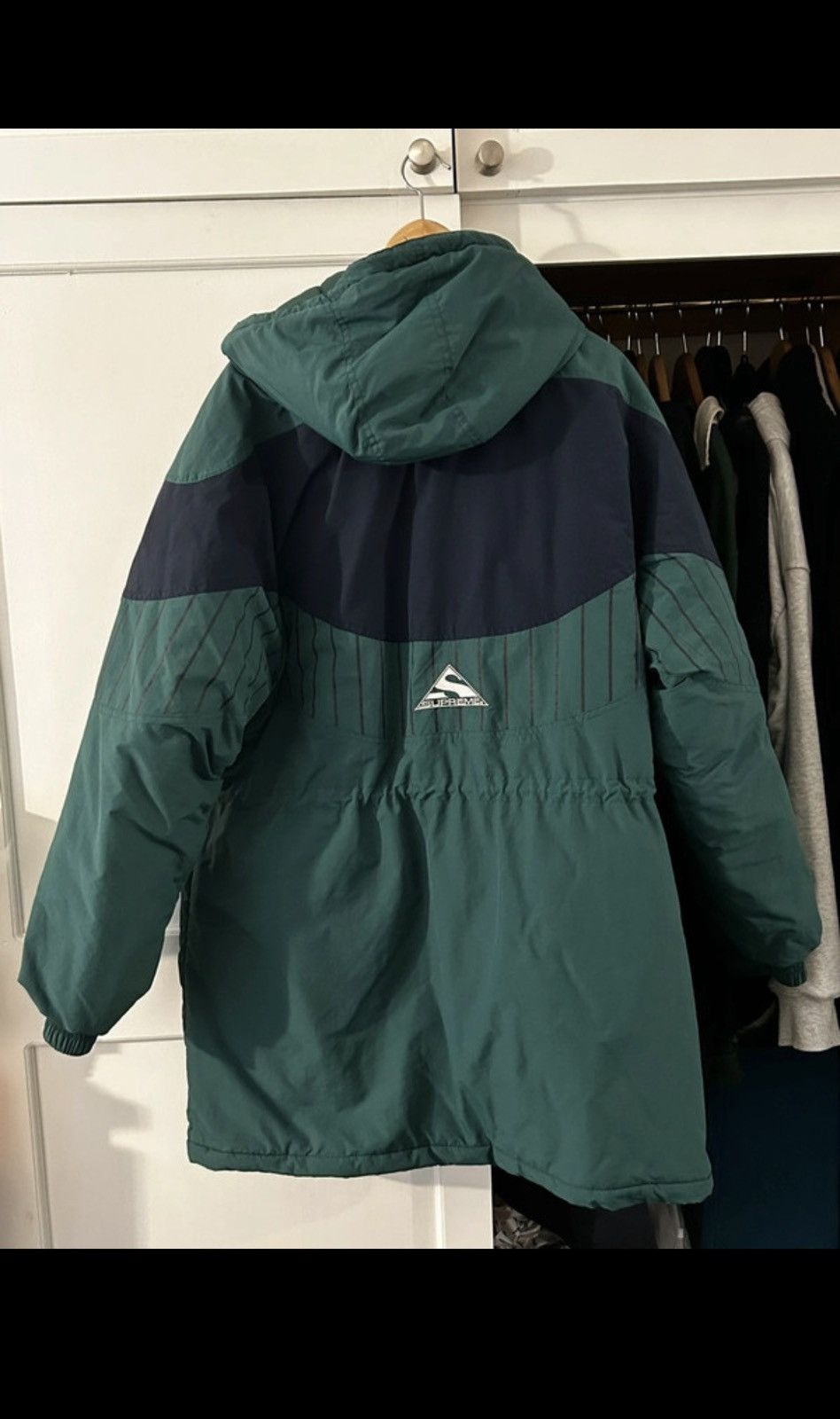 Supreme Supreme pinstripe parka green XL Size US XL / EU 56 / 4 - 2 Thumbnail