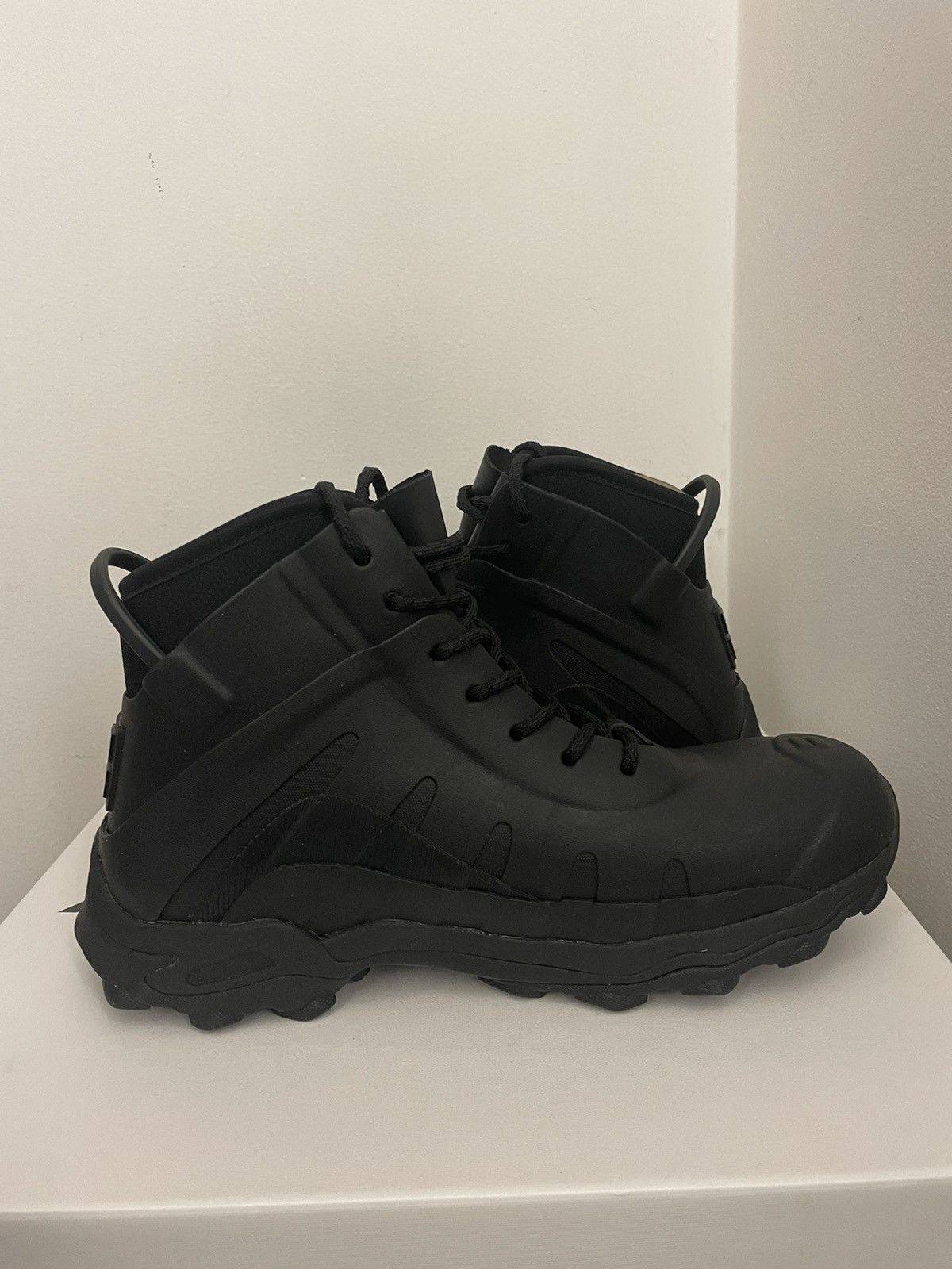 Givenchy Bogs lace up boots in rubber and neoprene Size US 9 / EU 42 - 6 Thumbnail