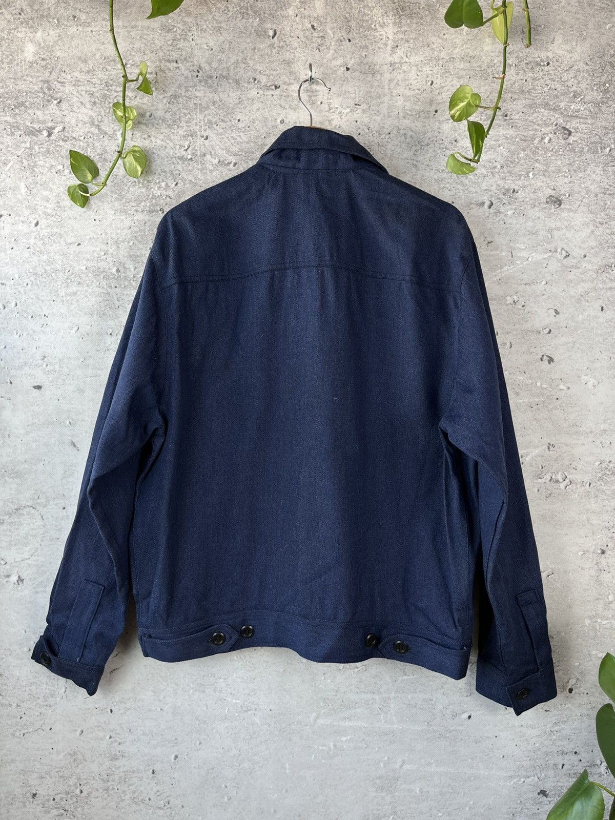 Le Laboureur × Vintage Vintage French Workwear Indigo Jacket Sanfor Lutteurs Size US L / EU 52-54 / 3 - 6 Thumbnail