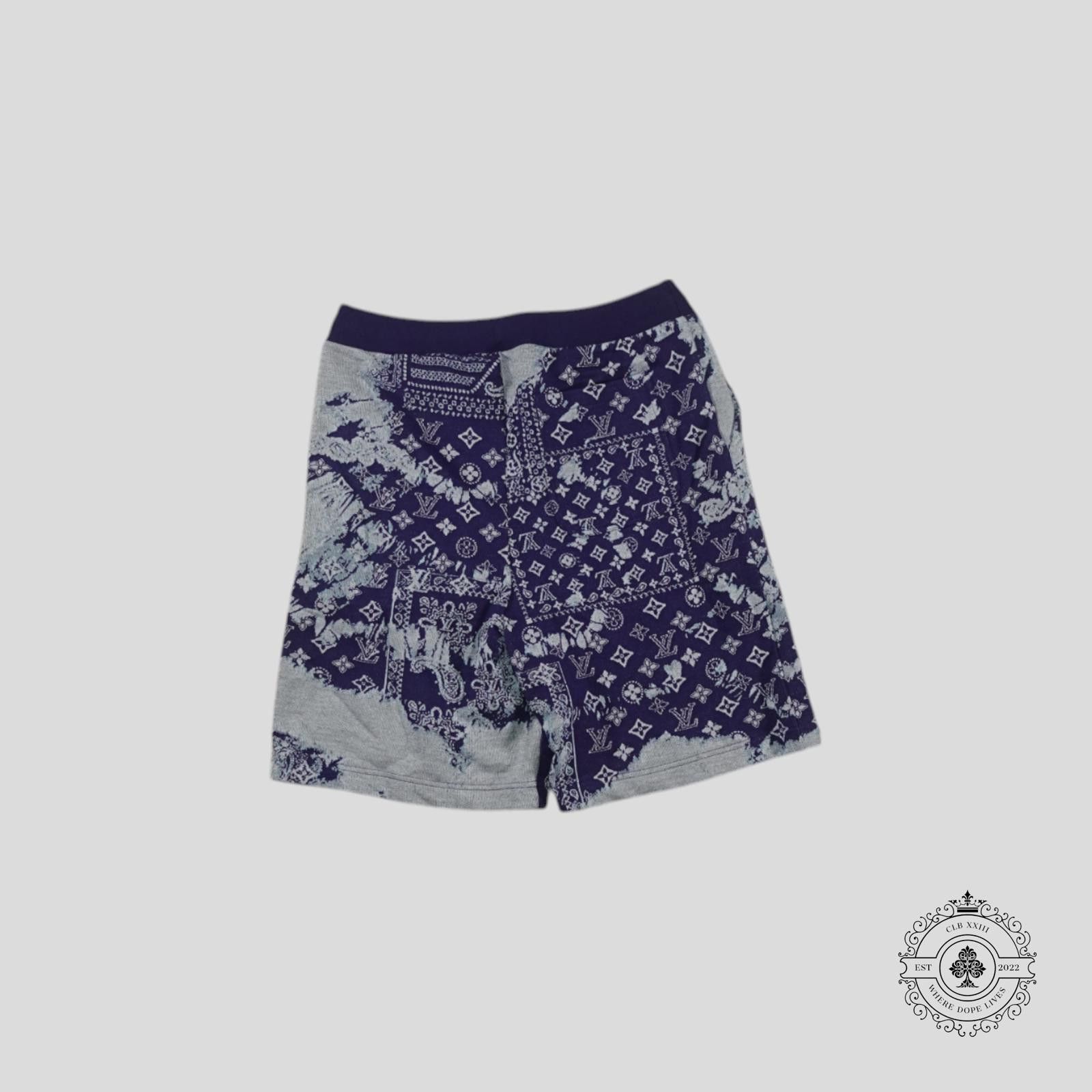 Louis Vuitton Louis Vuitton Monogram Bandana Shorts in Blue Size US 34 / EU 50 - 2 Thumbnail