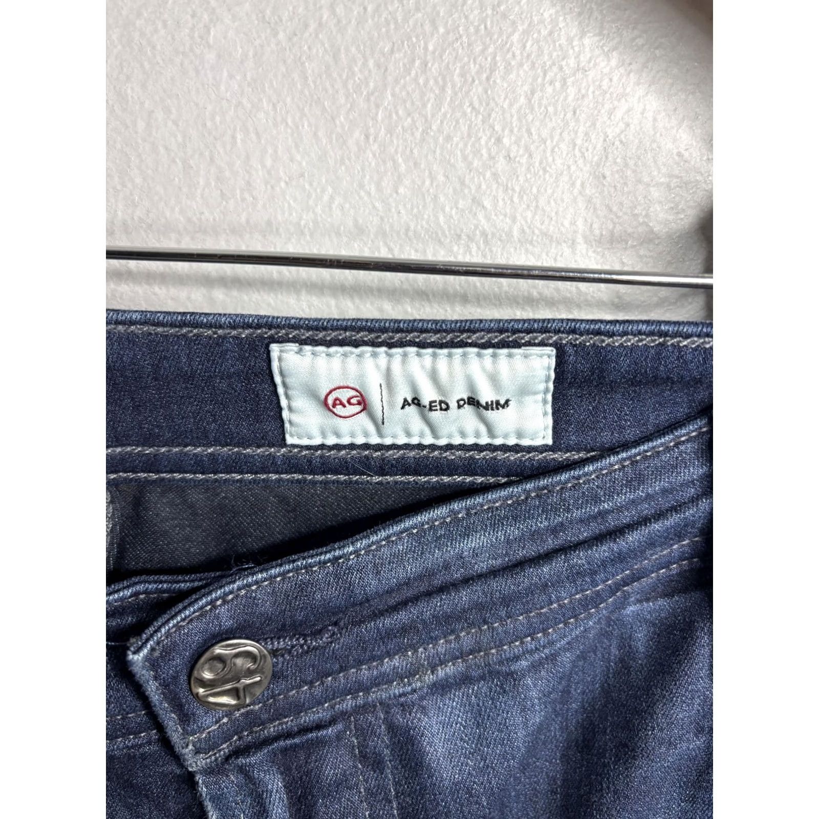 Denime AG Adriano Goldschmied Everett Jeans Mens 37x31 Blue Slim Straight Denim Size US 37 - 4 Thumbnail