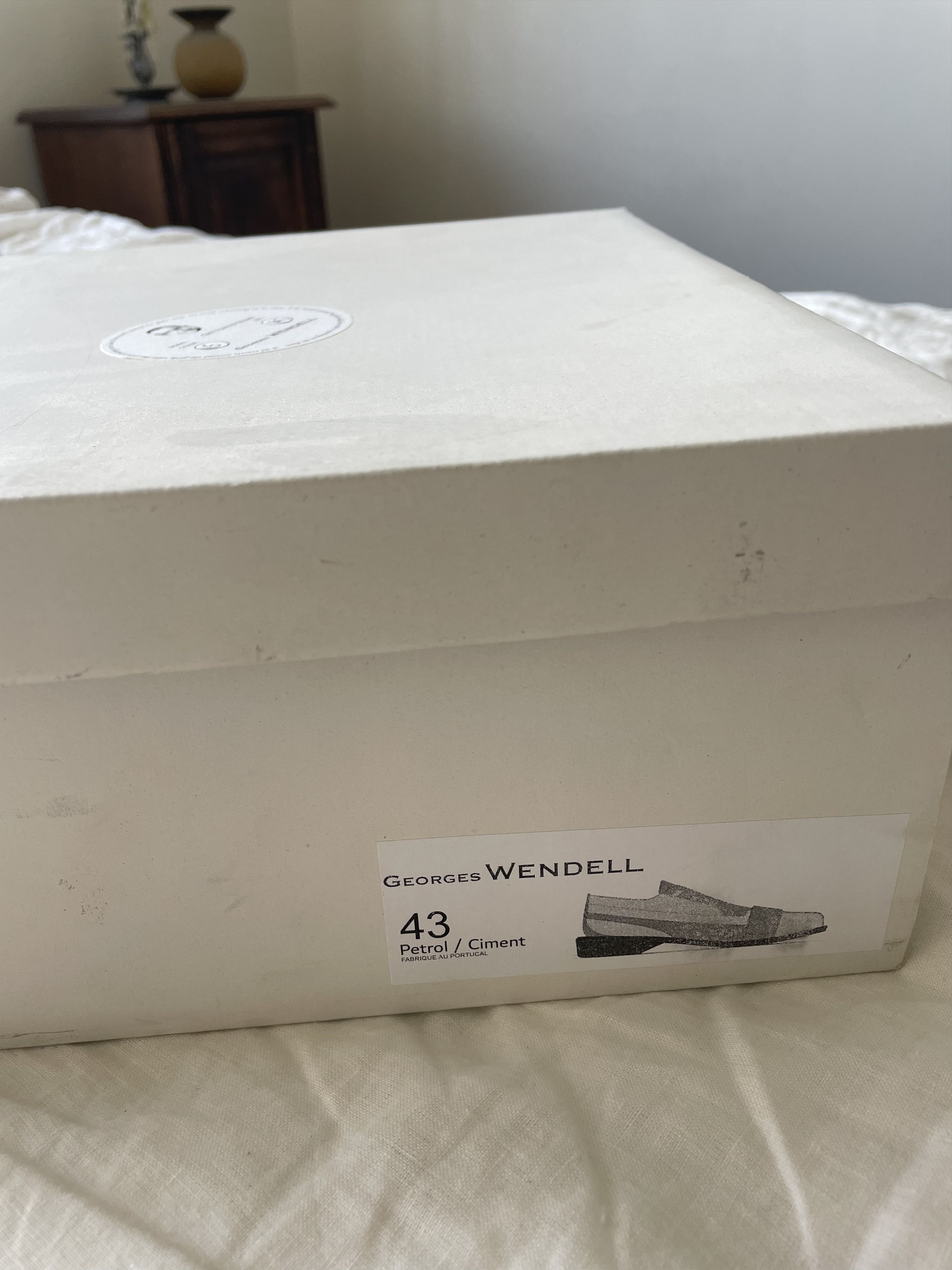 Other Georges Wendell SHOES 01 MV2 Grey/Blue Leather Strap Size US 10 / EU 43 - 5 Thumbnail