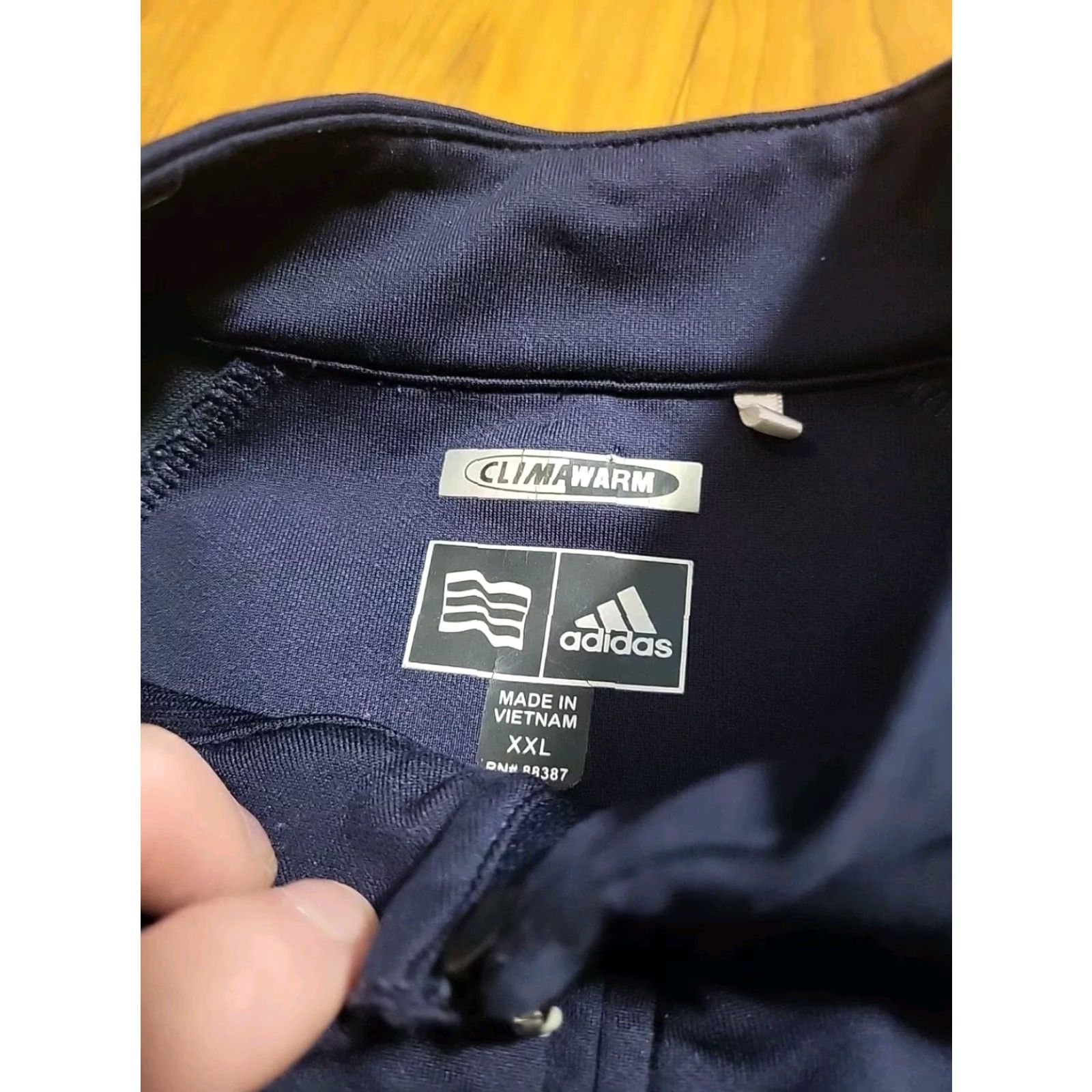 Adidas Adidas Climawarm Pullover Quarter Zip XXL Blue Logo Embroidered Mens Jacket Blk Butte Ranch 1/4 Zip Sports Outdoor Golfer Logo Block Color Size US XXL / EU 58 / 5 - 3 Thumbnail