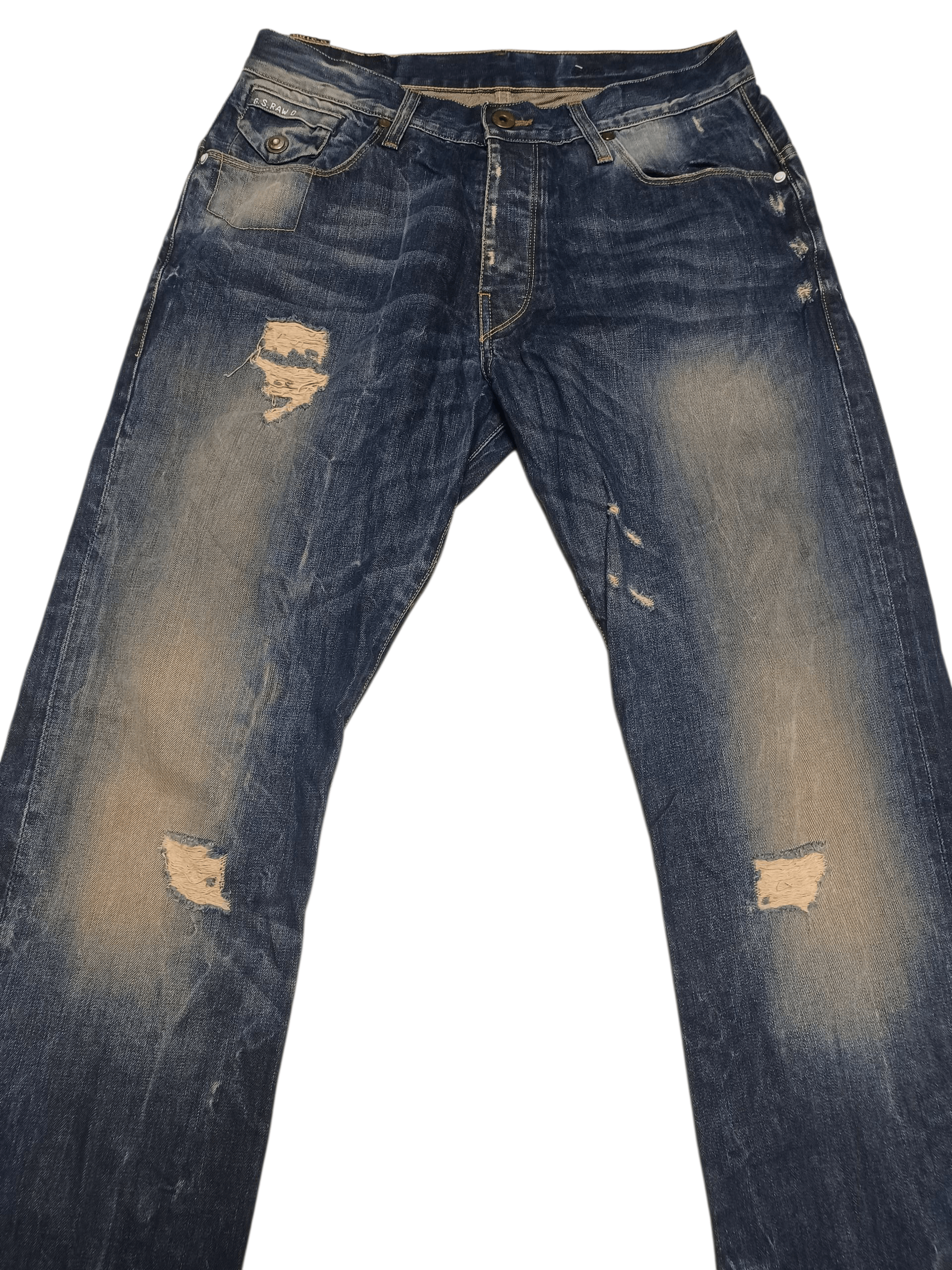 G-Star G STAR RAW DISTRESSED AVANT GARDE JEANS DENIM Size US 31 - 2 Thumbnail