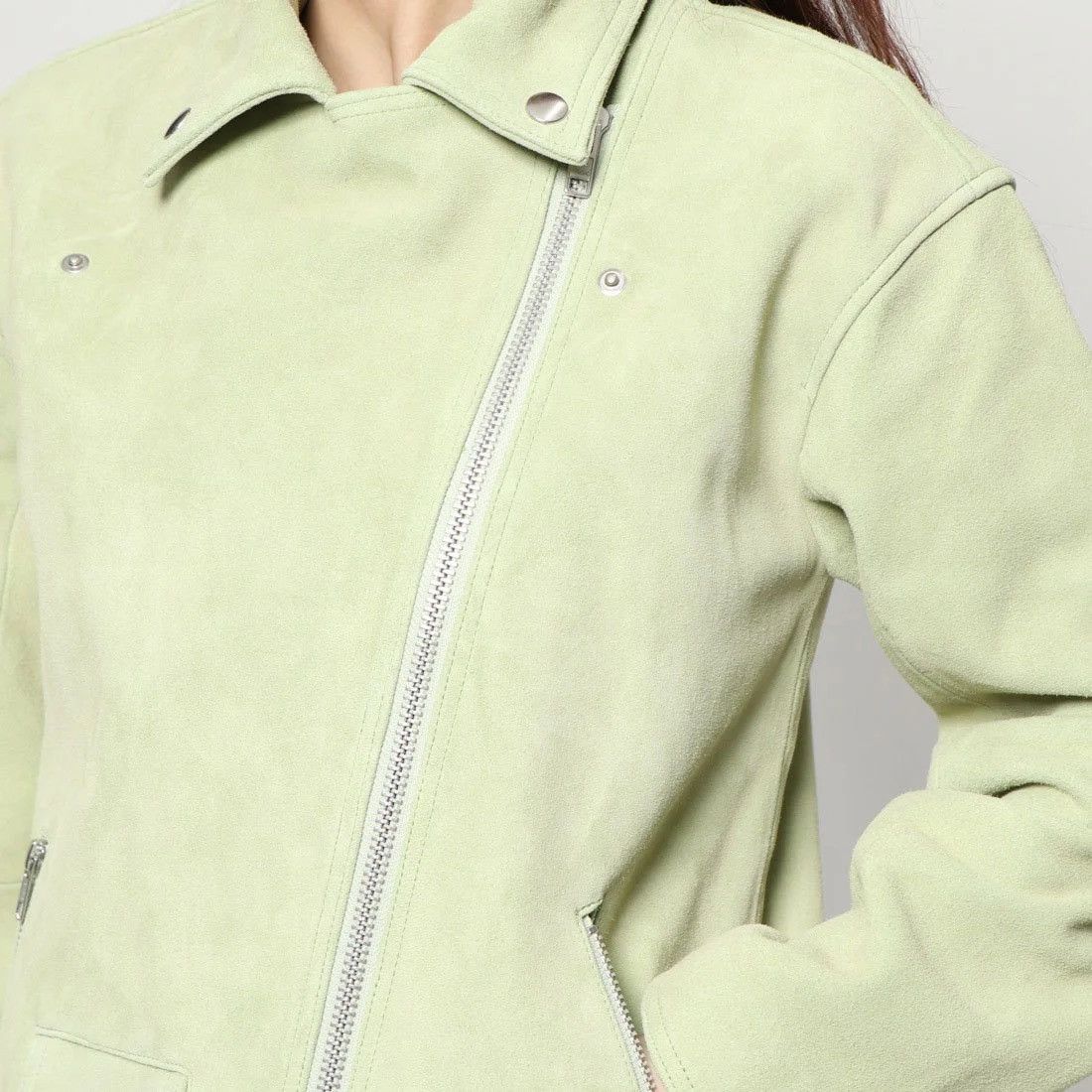 Japanese Brand MILA OWEN Goat Leather Crop Jacket (141) Size US XXS / EU 40 - 1 Thumbnail