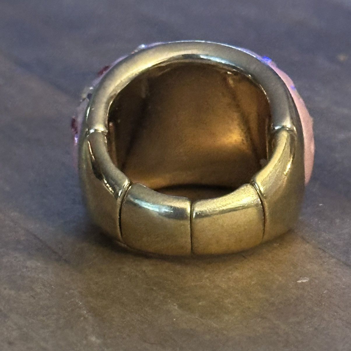 Other Frosted pink rhinestone stretch ring Size ONE SIZE - 5 Thumbnail