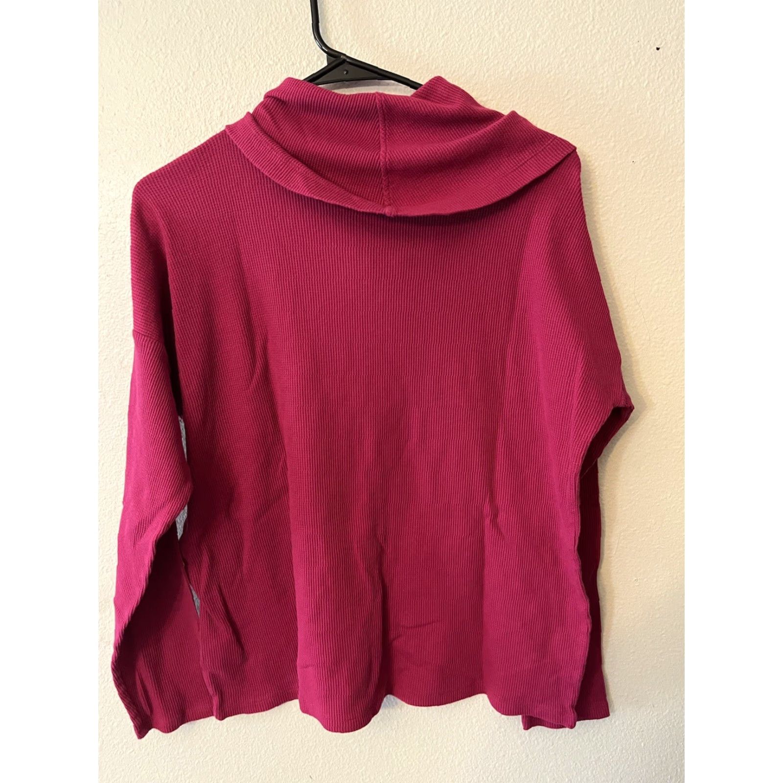 Michael Kors VINTAGE Michael Kors Womens Sweater Pullover Long Sleeve Cowl Neck Waffle-Knit Logo Pink Large Women's Size L / US 10 / IT 46 - 2 Thumbnail