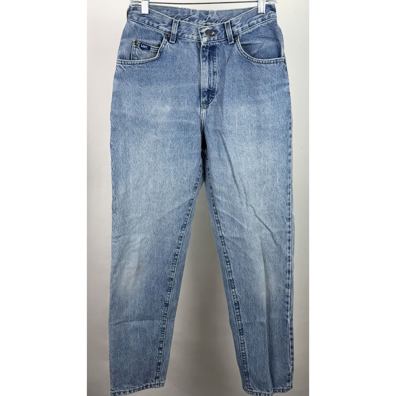 Lee VINTAGE Lee Jeans Womens 28x31 ACTUAL High Waist Tapered Leg 90s Grunge Mom Size 28" / US 6 / IT 42 - 2 Thumbnail