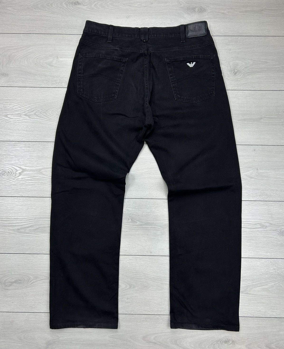 Armani × Vintage Armani Jeans Vintage Black Pant size 38 fit 36 Size US 36 / EU 52 - 2 Thumbnail