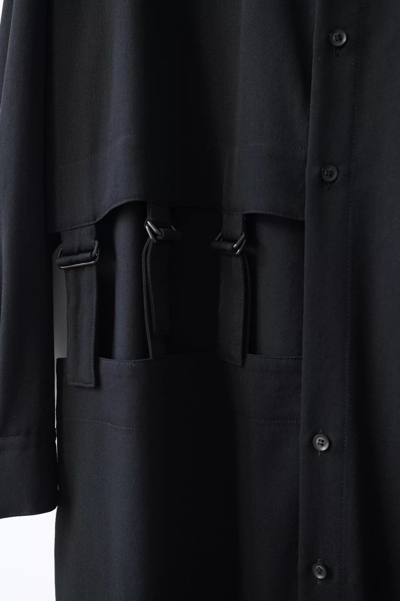Yohji Yamamoto Yohji Yamamoto 19AW Decon Zip Shirt Coat Gaba Wool S2 Size US M / EU 48-50 / 2 - 7 Thumbnail