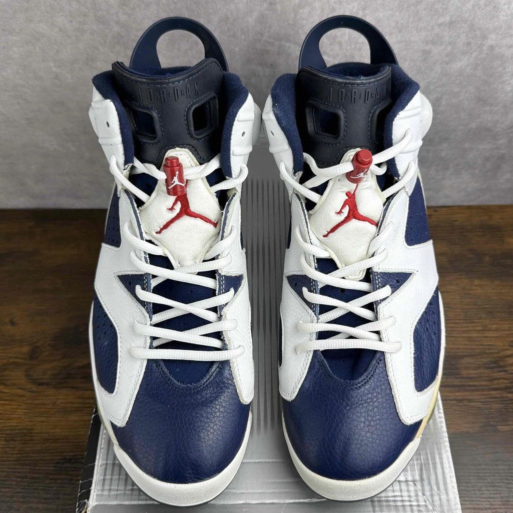 Jordan Brand NEW Vintage Air Jordan 6 Retro+ Olympic 2000 12.5 136038-461 Size US 12.5 / EU 45-46 - 5 Thumbnail