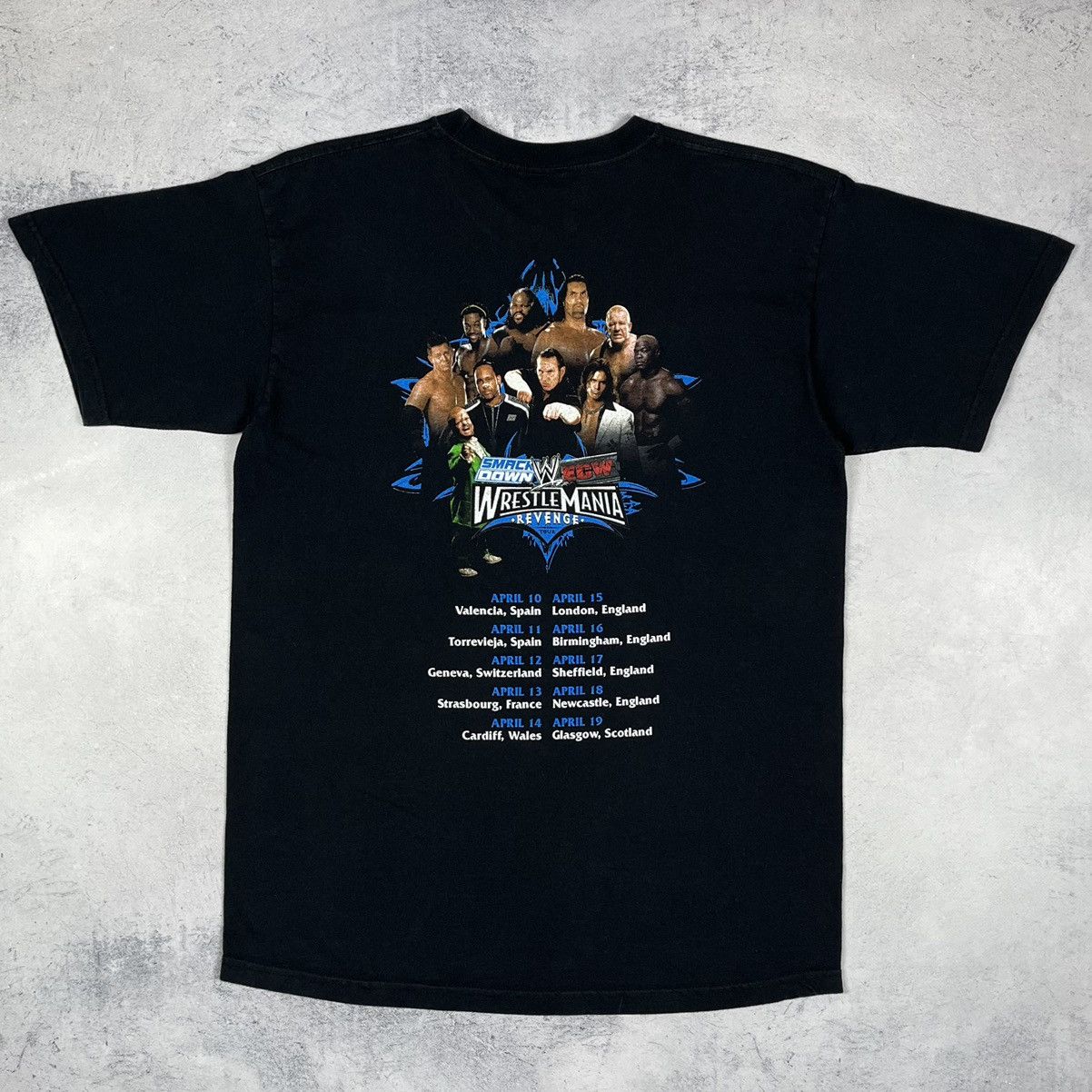 WWE Vintage SmackDown / ECW tour WWE tour tee 2008 Size US M / EU 48-50 / 2 - 11 Thumbnail