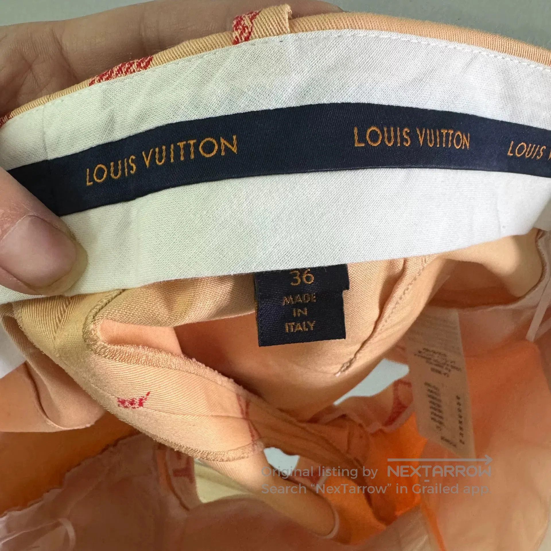Louis Vuitton Louis Vuitton Orange Monogram Print Shorts. Size 35" - 3 Thumbnail