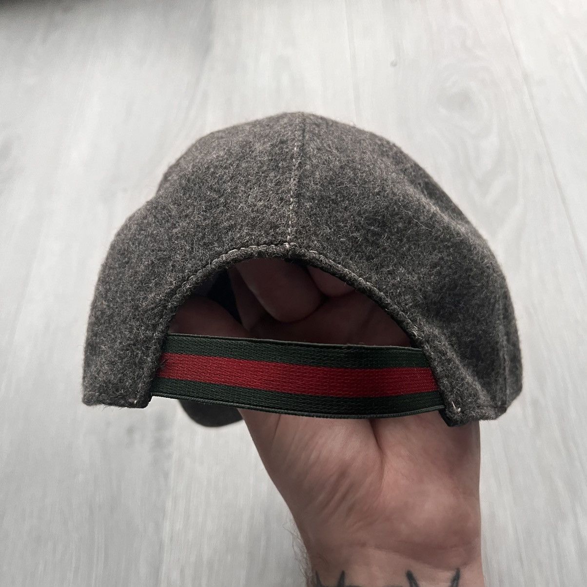 Gucci Gucci Archive Wool Baseball Cap Size ONE SIZE - 6 Thumbnail