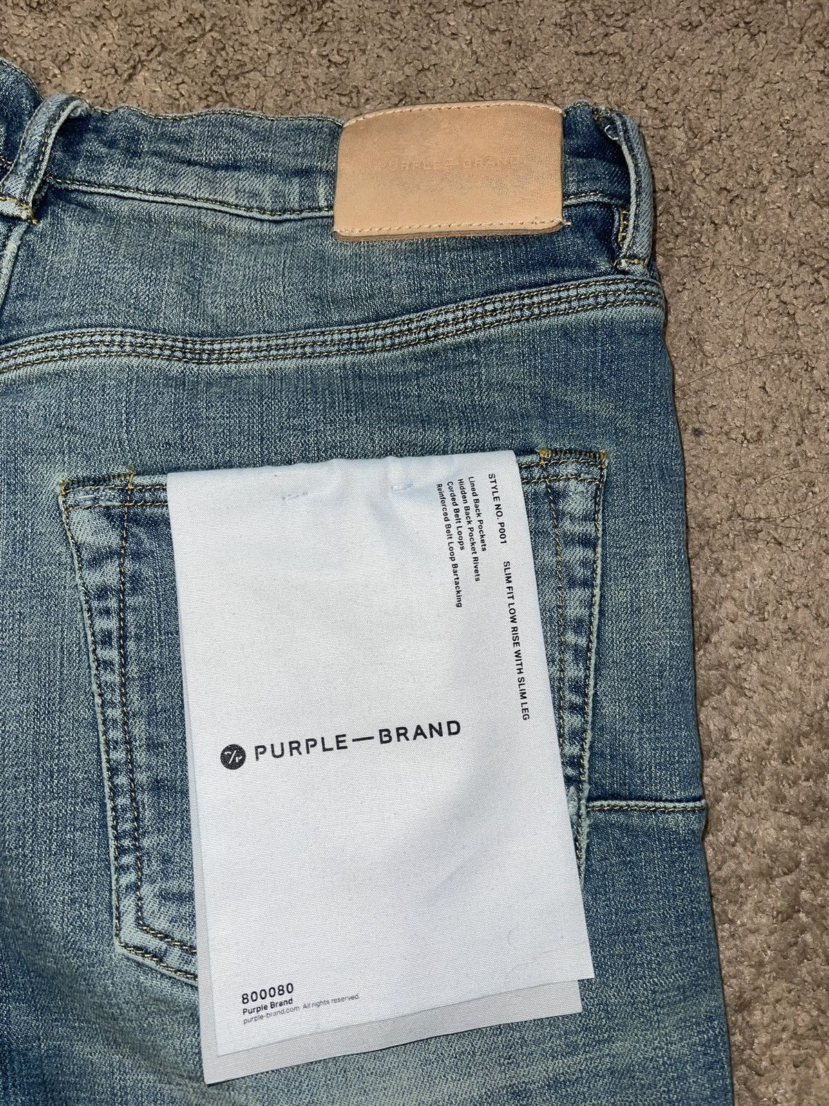 Purple Brand Purple Brand P001 Mid Indigo Size US 32 / EU 48 - 3 Thumbnail