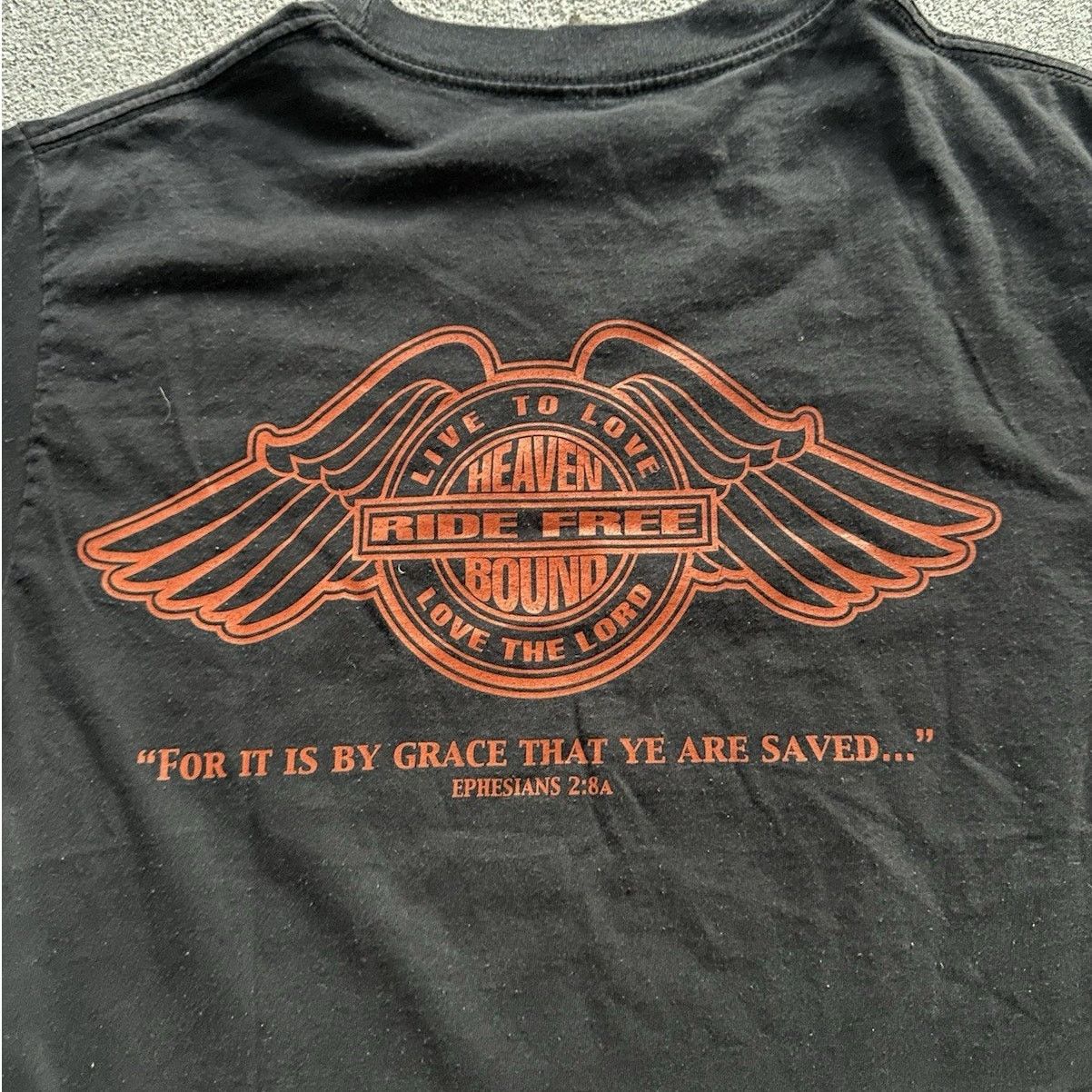 Harley Davidson × Vintage Vintage 2000 Ride Free to Eternal Life Jesus Biker Shirt Med Size US M / EU 48-50 / 2 - 4 Thumbnail